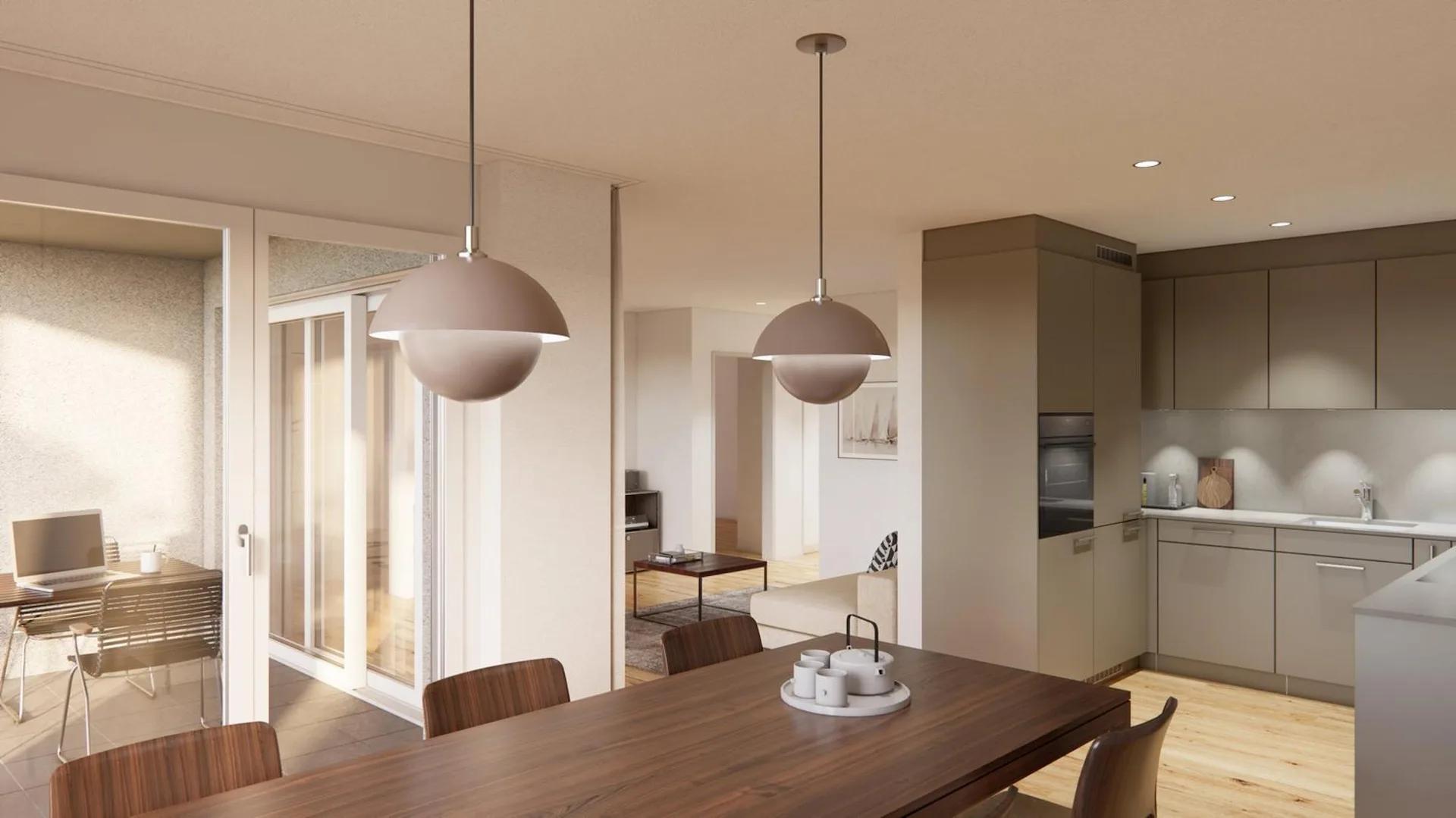 4.5-Zimmer-Neubau-Wohnung mit Balkon und Garage in Opfershofen TG
