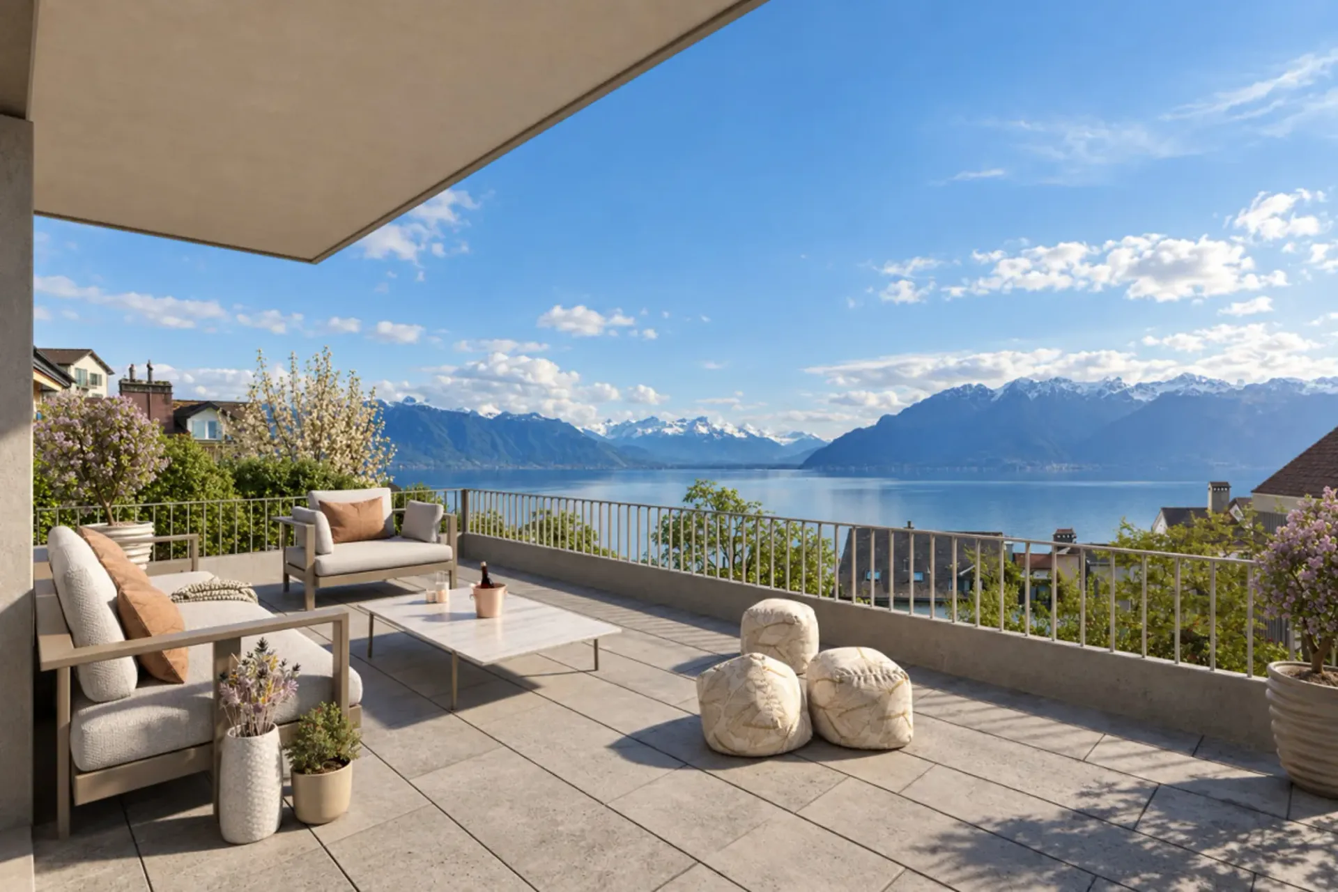 Chexbres - 4,5 Zimmer Neubau mit Panoramablick auf den Genfersee