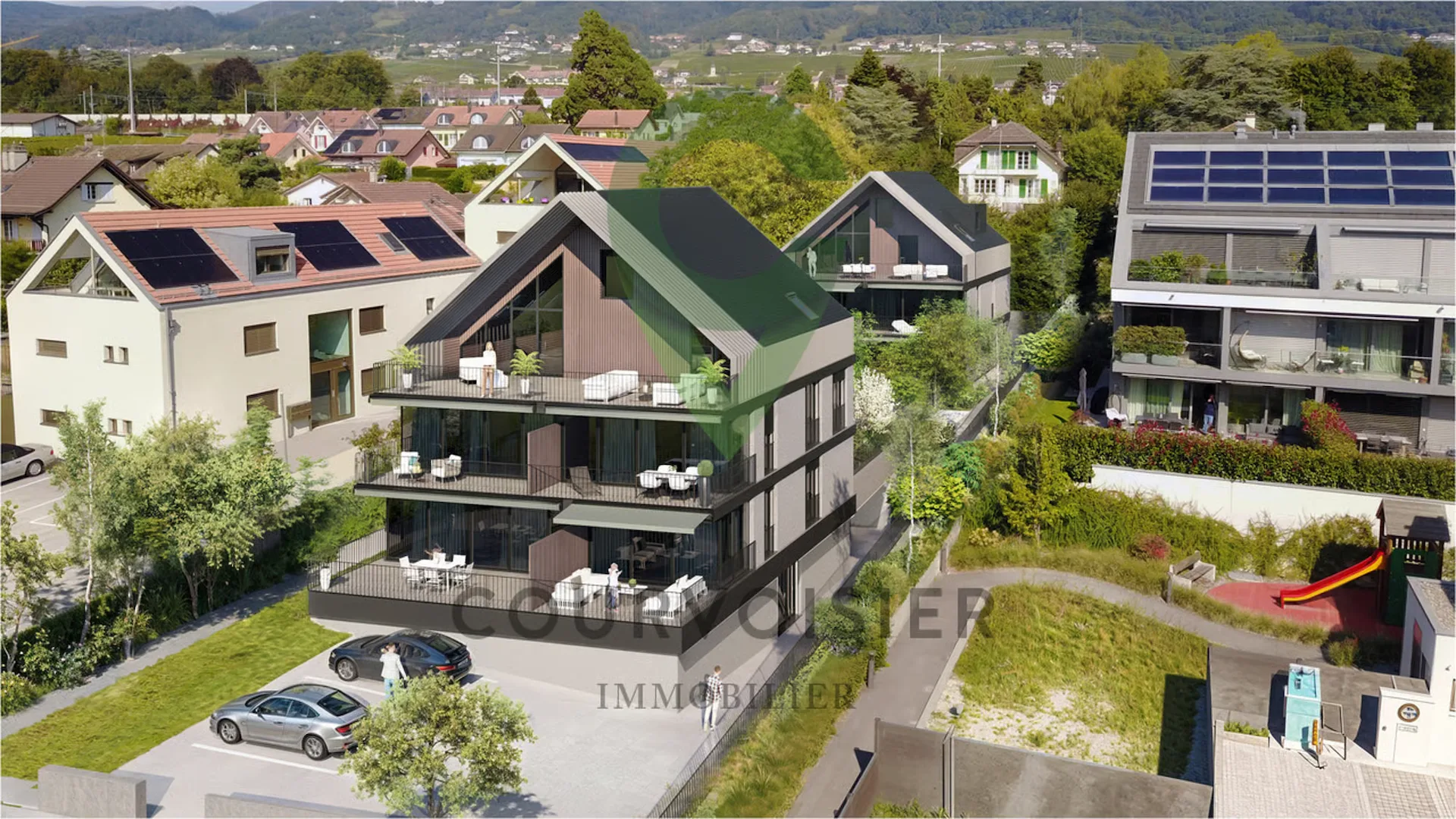 Lot A1 - Appartement de 3.5 pièces au rez avec terrasse et jardin