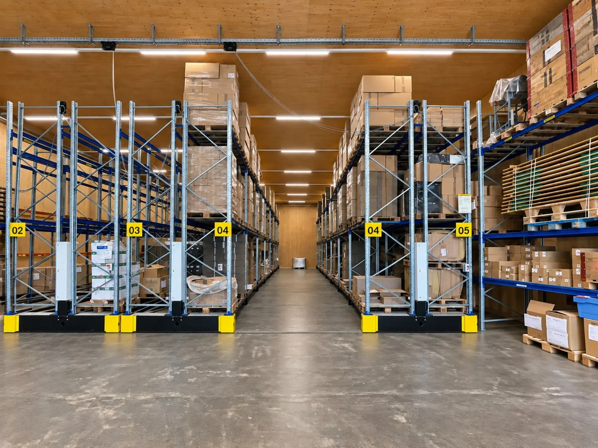 Paletten- Rolllager mit Platz für ca. 380 Paletten!