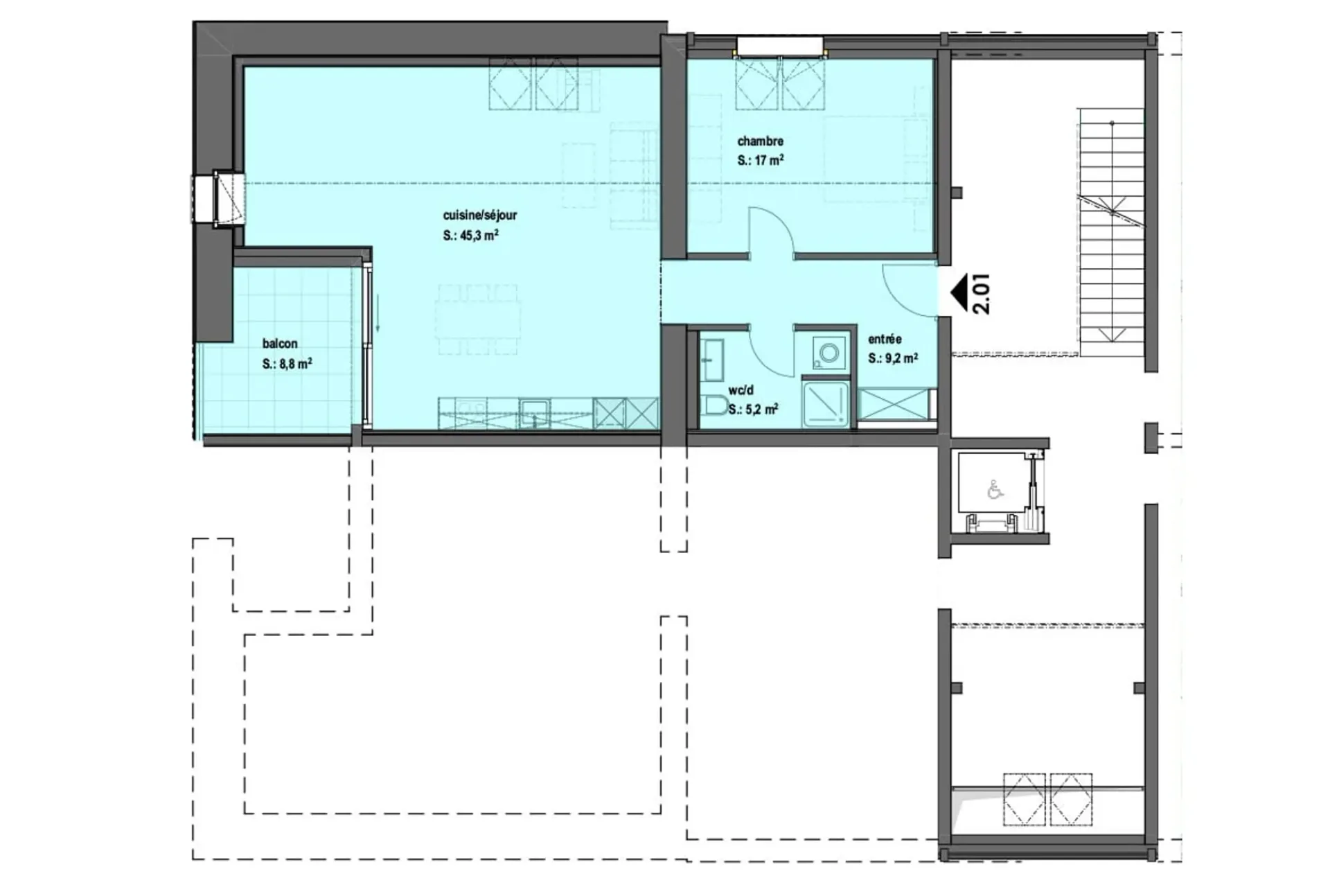 Schönes neues Apartment