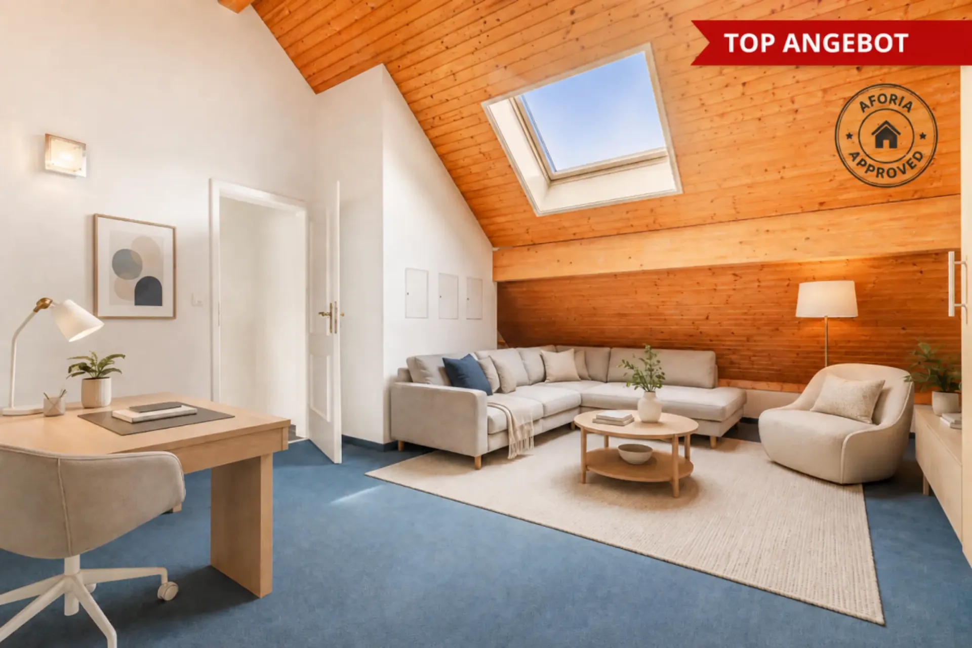 Ruhig, Sonnig und mit viel Platz: 6.5-Zimmer-Dachmaisonettewohnung mit hellen Räumen im schönen Speicher