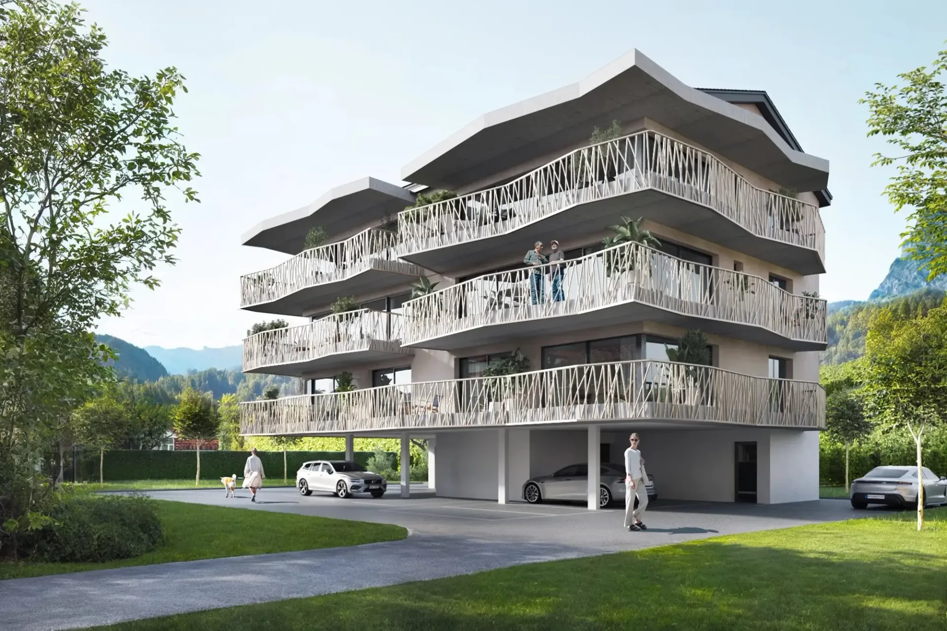 Wohnung 4.5 Zimmer - 116m2 - l'Olivier Leytron