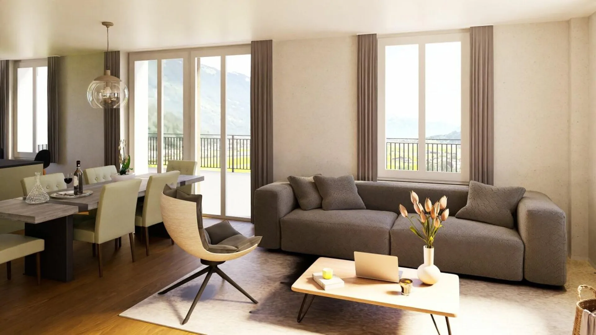 Neubau 4.5-Zimmerwohnung Nr. 14 im Mehrfamilienhaus Schönbühl 360° in Wilderswil