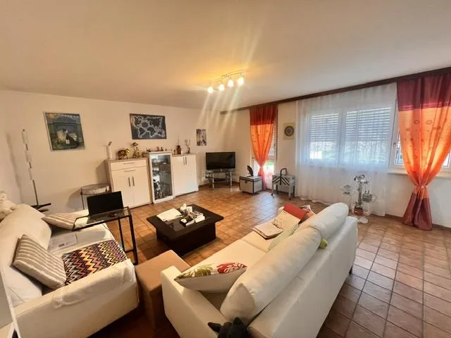 Crossing apartment with balconies in viager in Gland