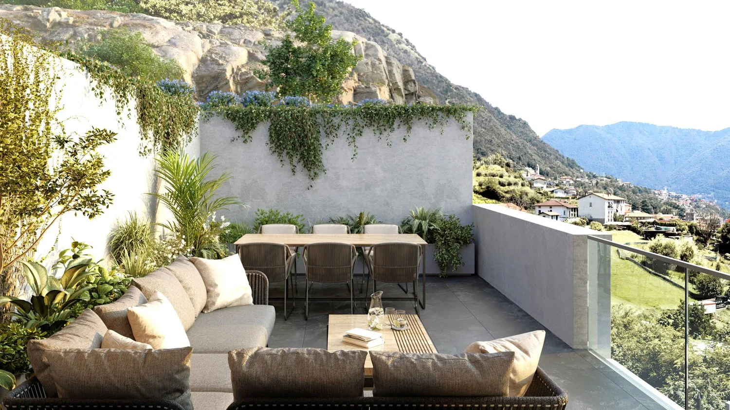 SPACIOUS 4.5-ROOM APARTMENT WITH HIGH STANDARD AND PANORAMIC TERRACE IN VACALLO