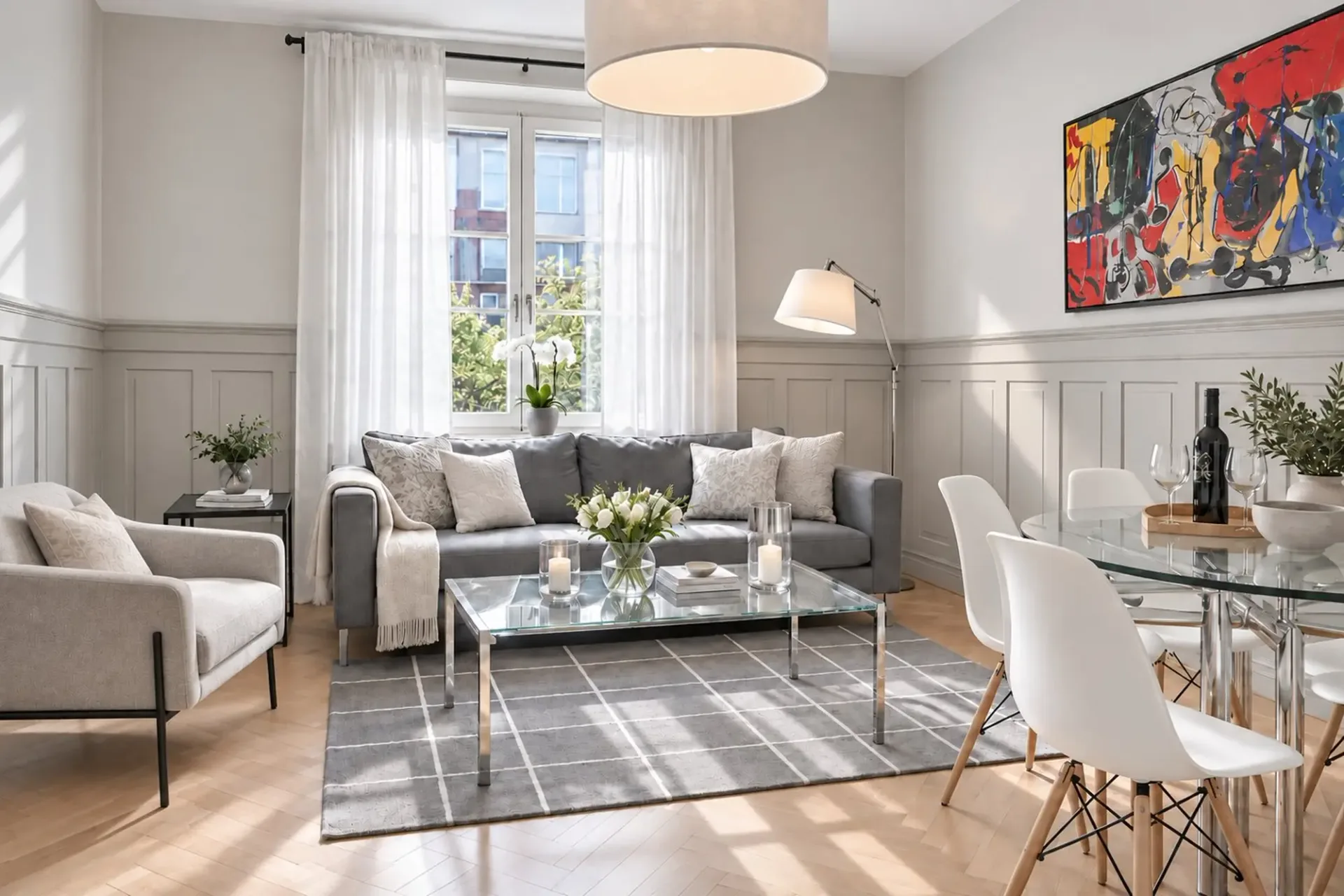 Neu renovierte, möblierte 3.5-Zimmer-Altbauwohnung mit Balkon in Zürich Wiedikon