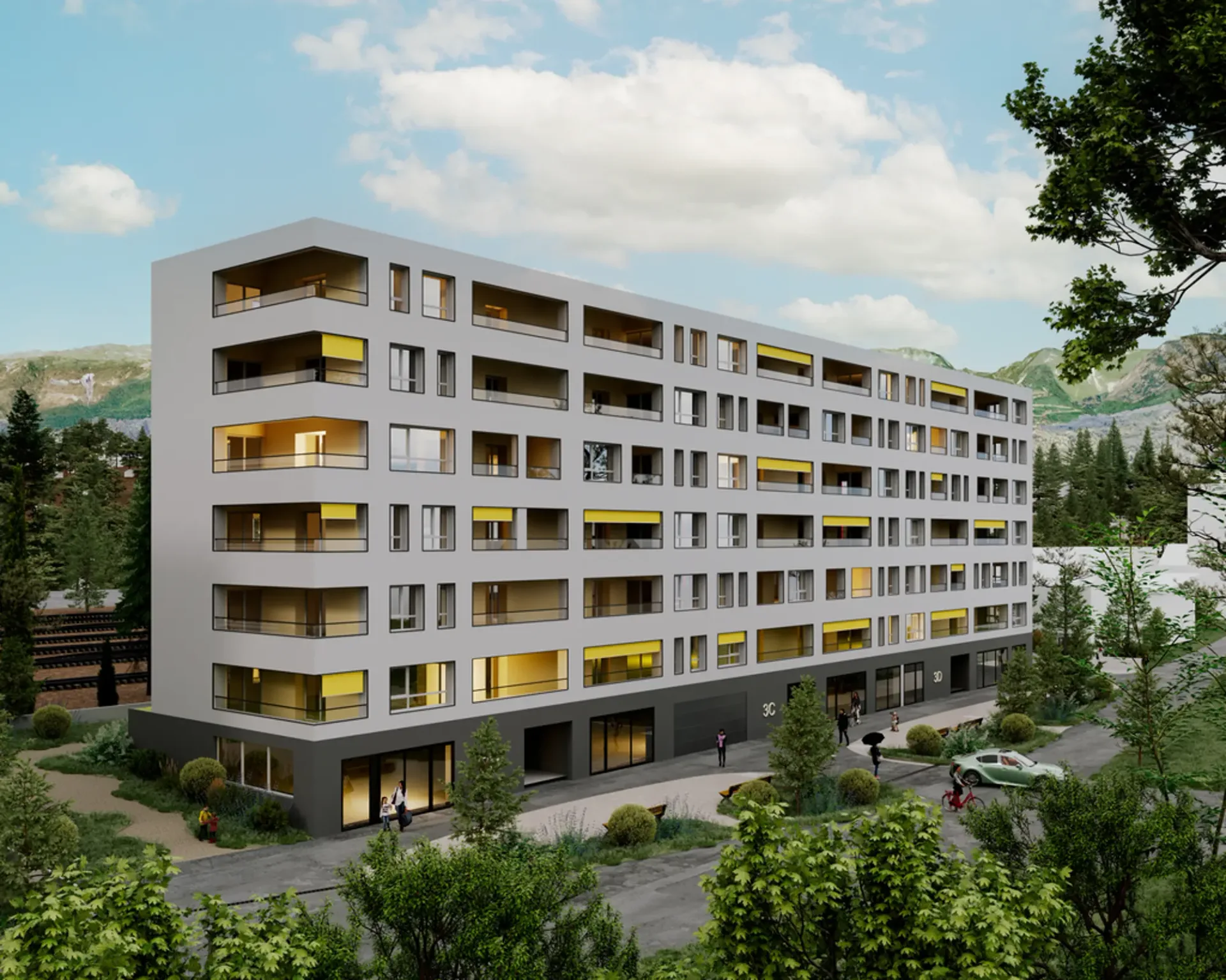 Verkaufsfläche von etwa 94,80 m2 in Versoix