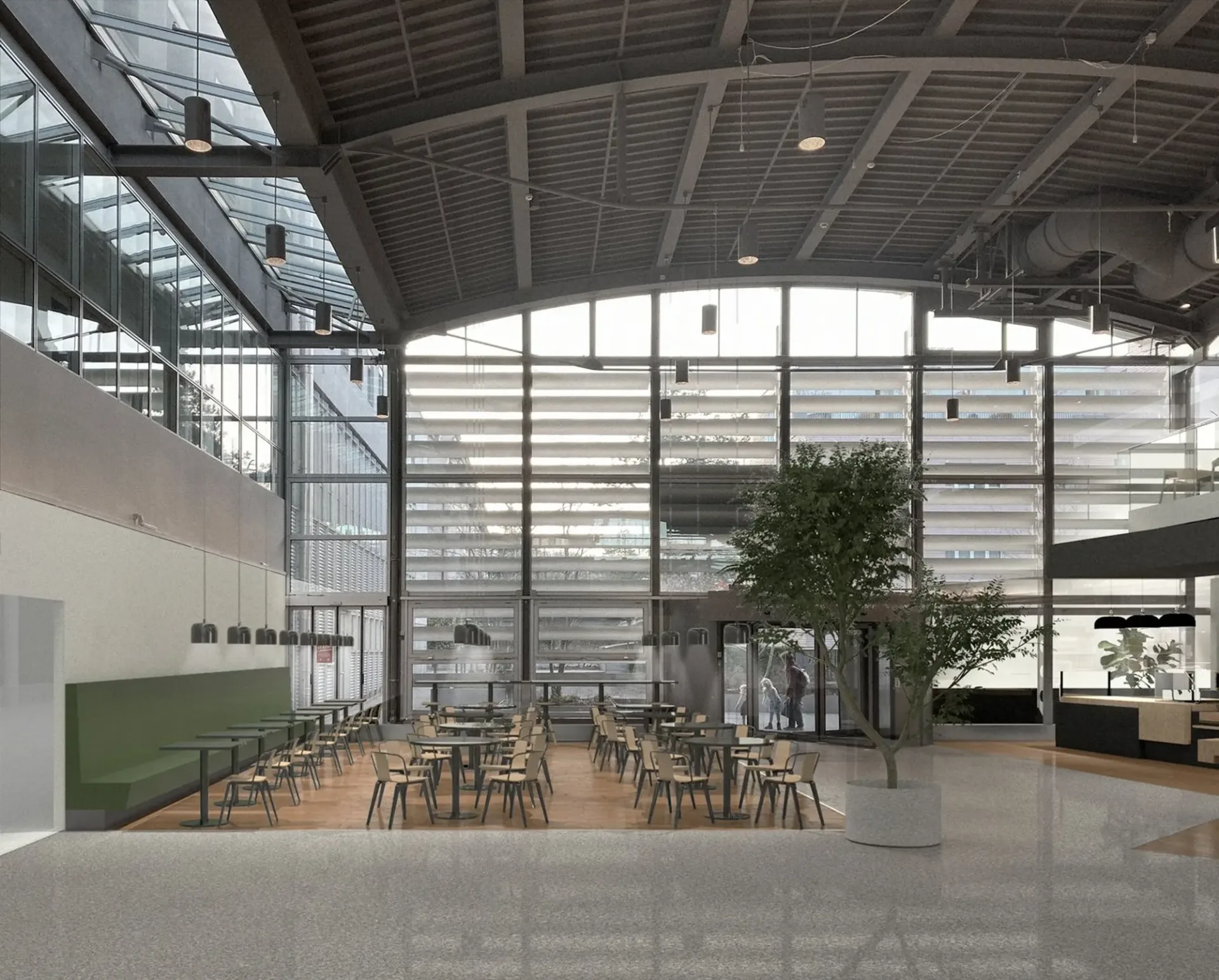 Moderne Gewerbefläche im Migros-Zentrum Wiedikon zu vermieten