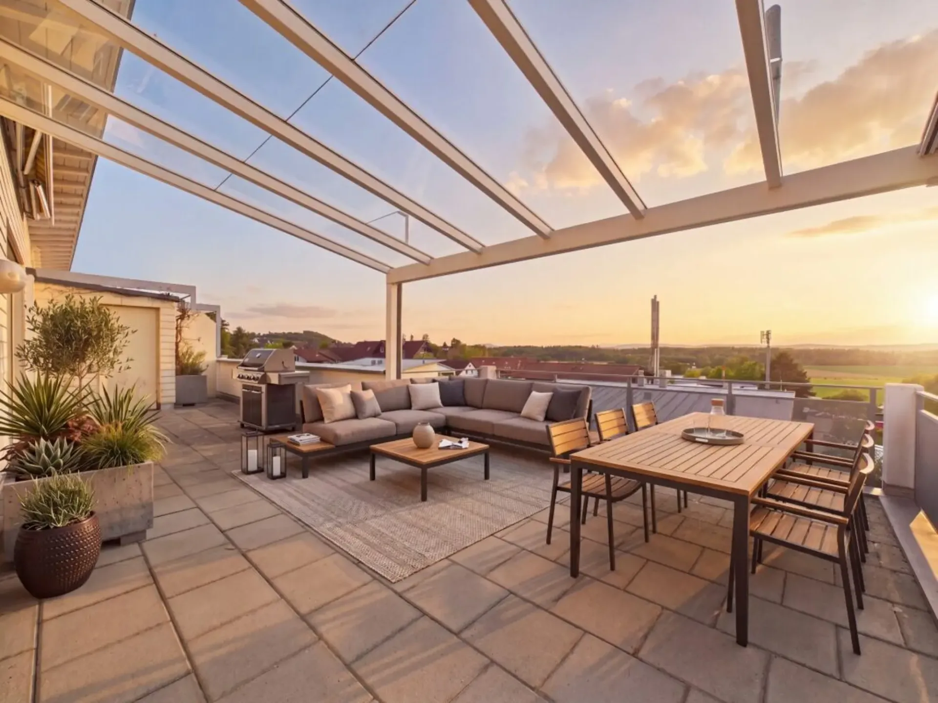 Privates Bergpanorama - Maisonette mit sonniger Südterrasse