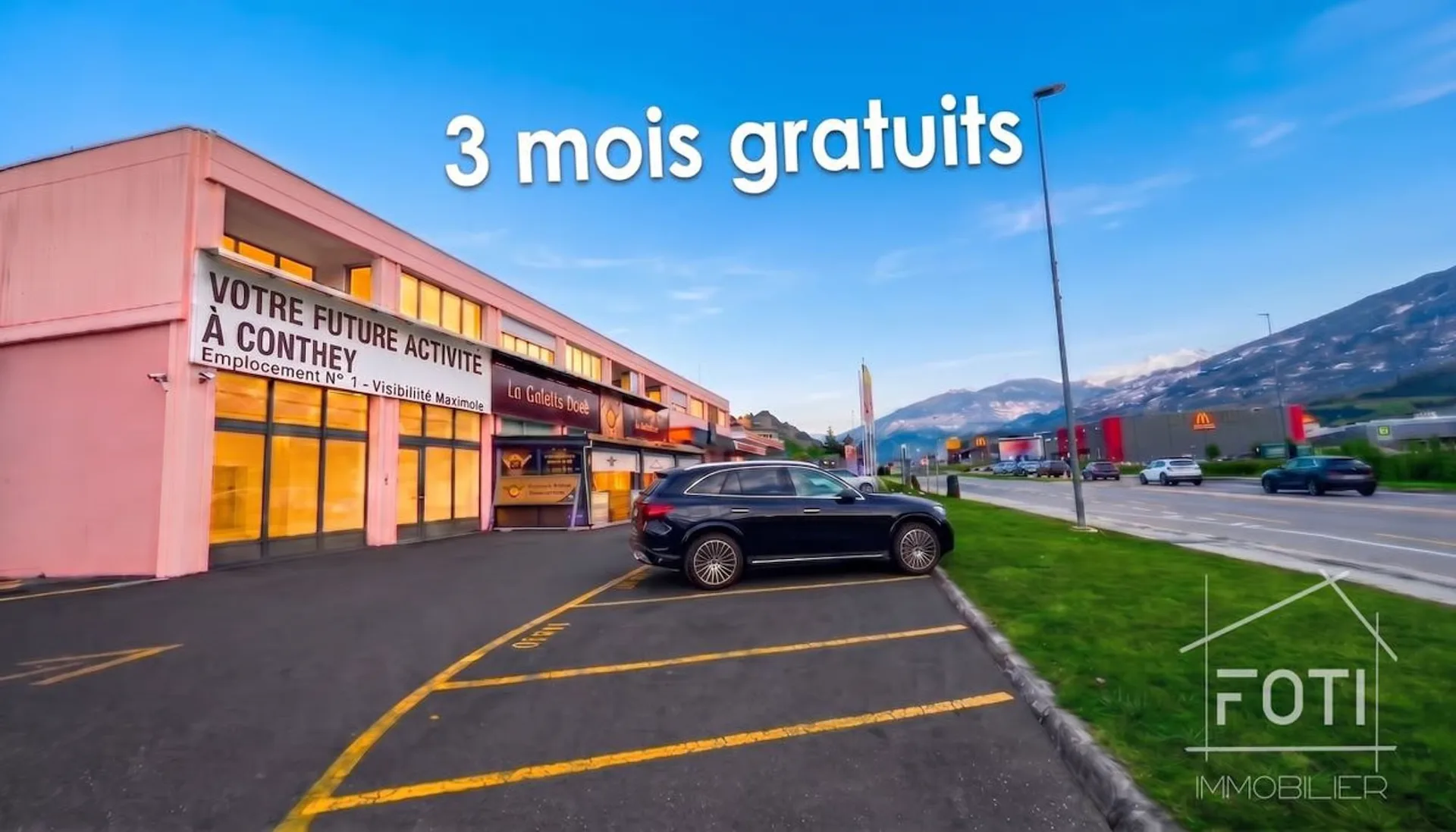 3 erste Monate kostenlos für Ihr Schaufenster in Conthey!