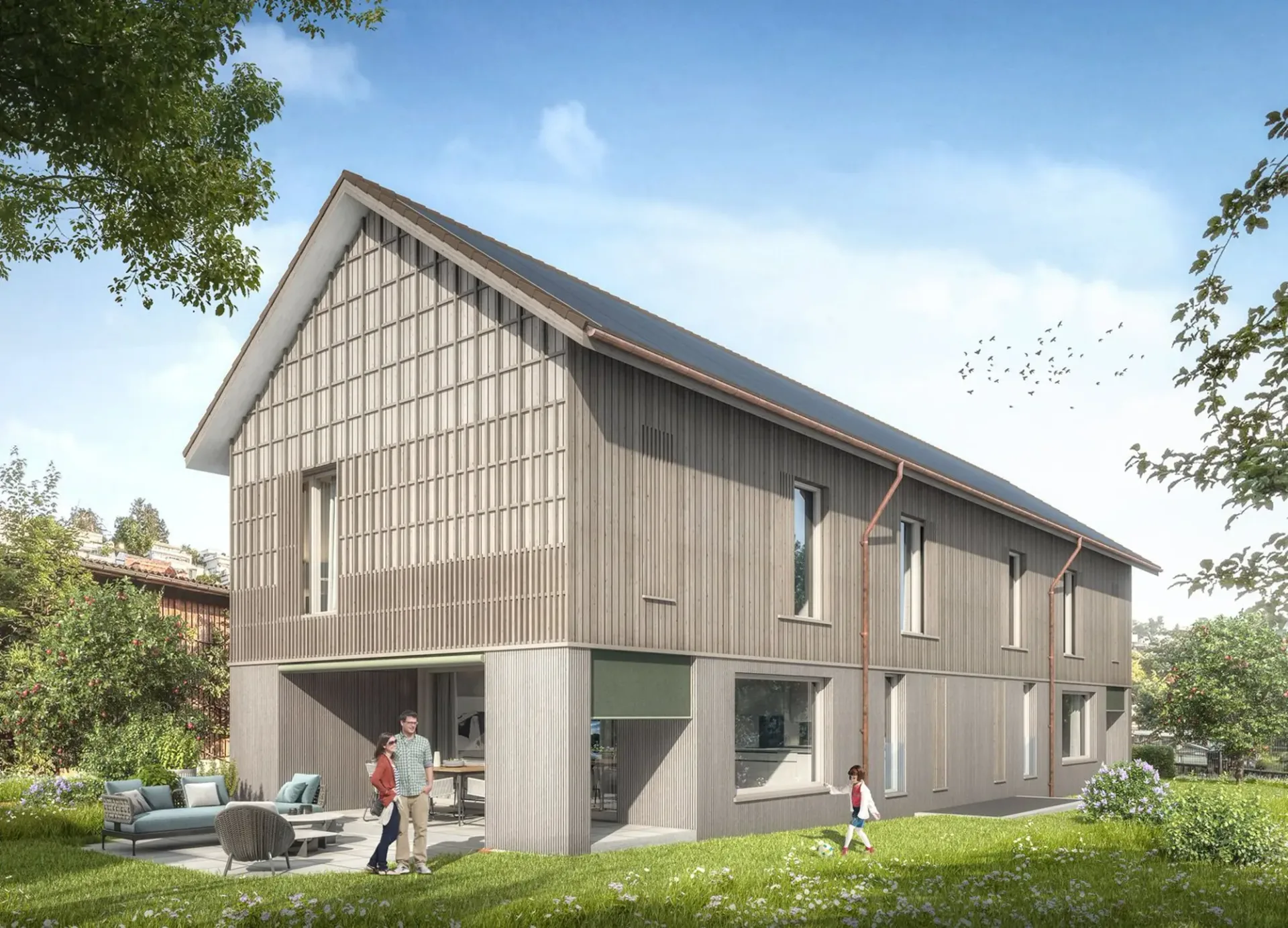 RESERVIERT 2/2 - Neubau Doppeleinfamilienhaus AM RING