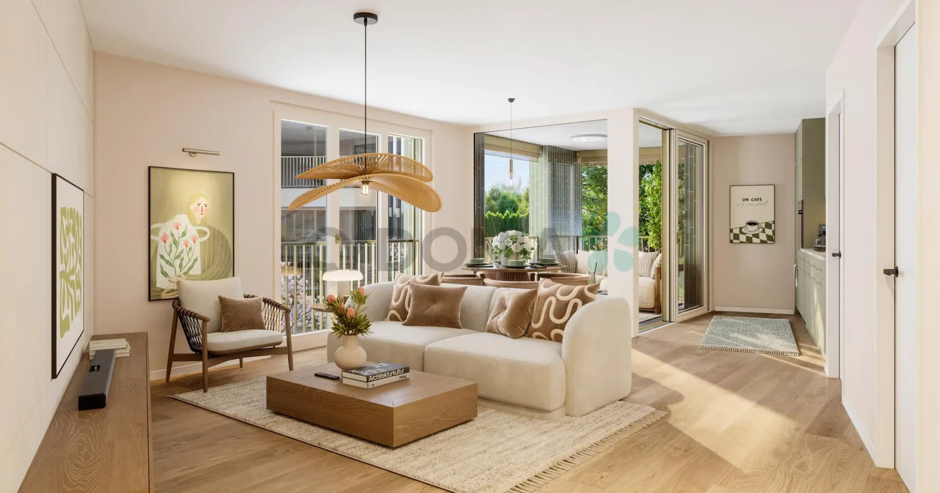 Neue 2.5-Zimmer-Wohnung mit 62 m² PPE und Loggia