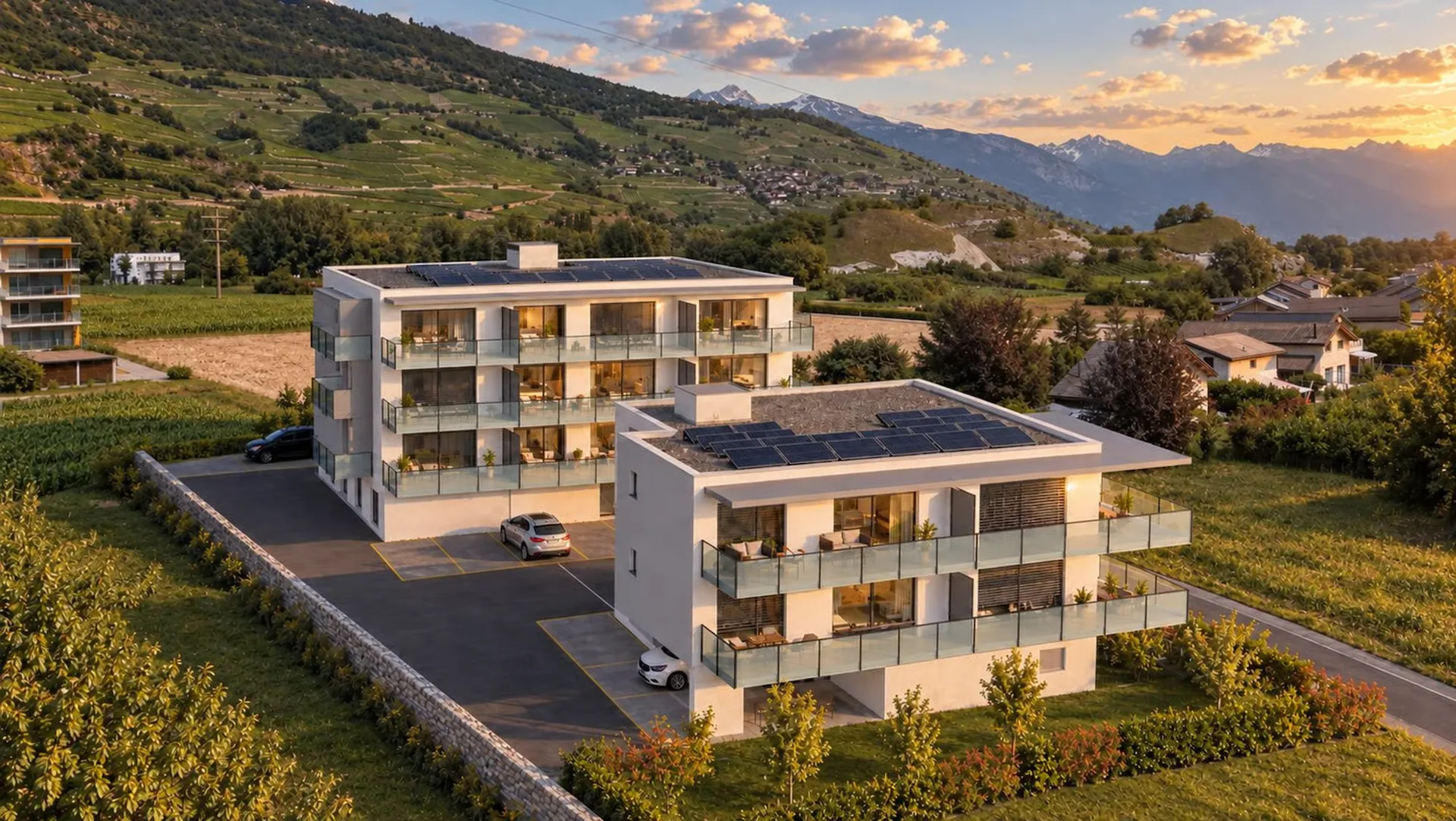 Neue 2.5-Zimmer-Wohnung in Granges mit Active Cooling-System