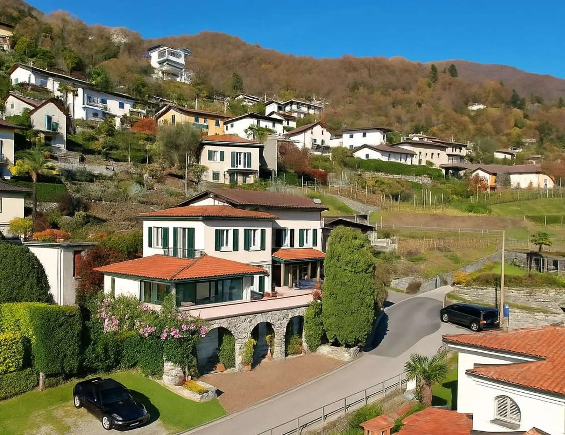 Brissago - Mediterraneische Villa mit Seeblick