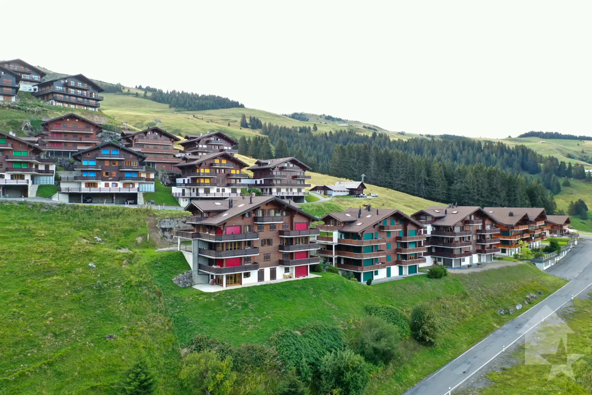 Champoussin, möblierte 2.5-Zimmer-Wohnung mit Terrasse