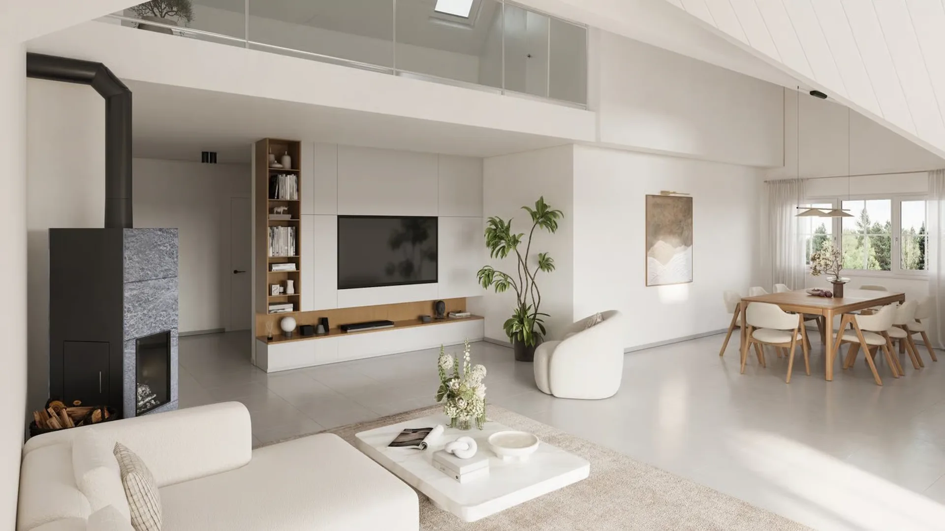 Exklusive 5.5-Zimmer-Maisonettewohnung mit Alpenpanorama in Hittnau