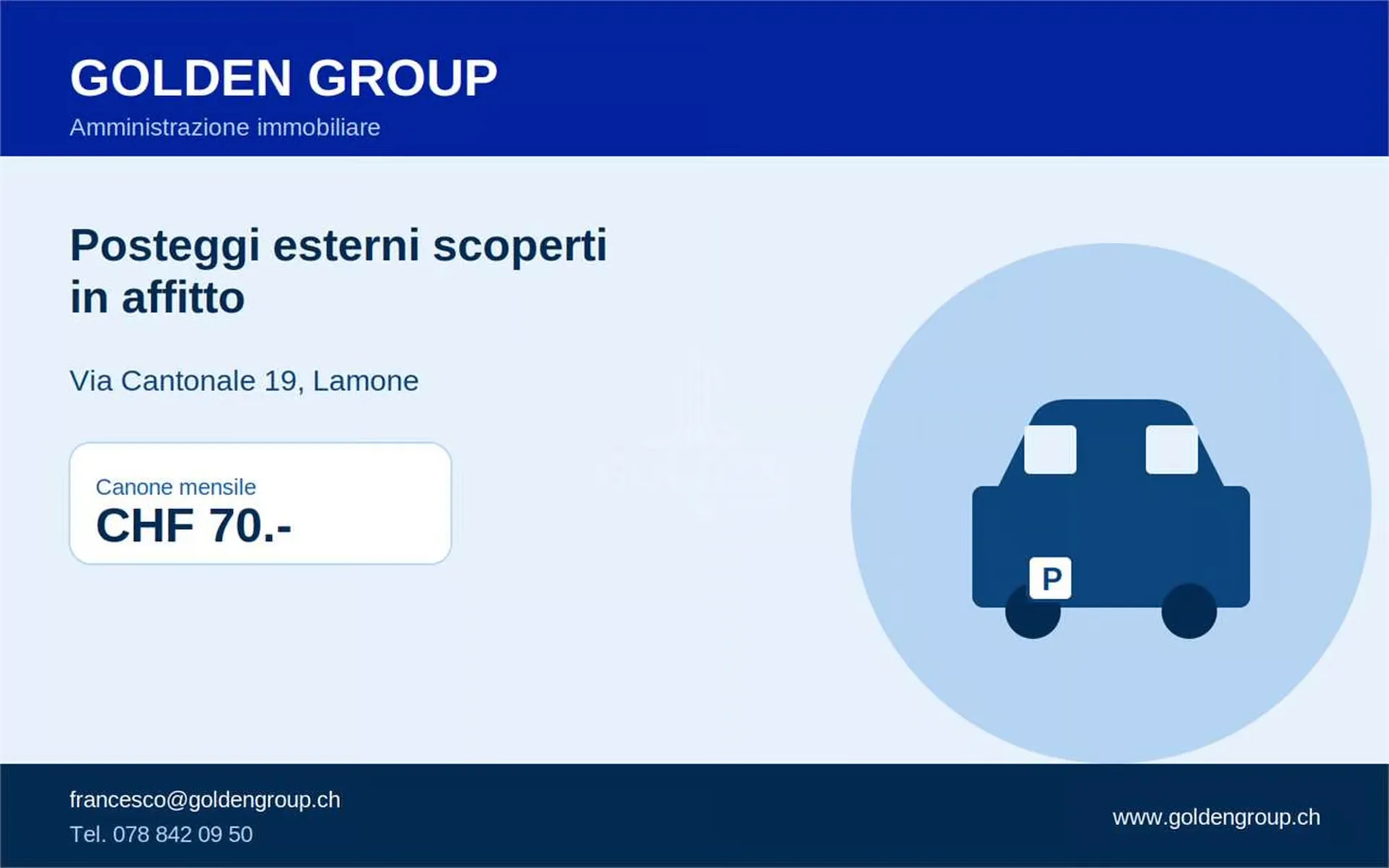 Mietobjekt Außenparkplätze - Lamone