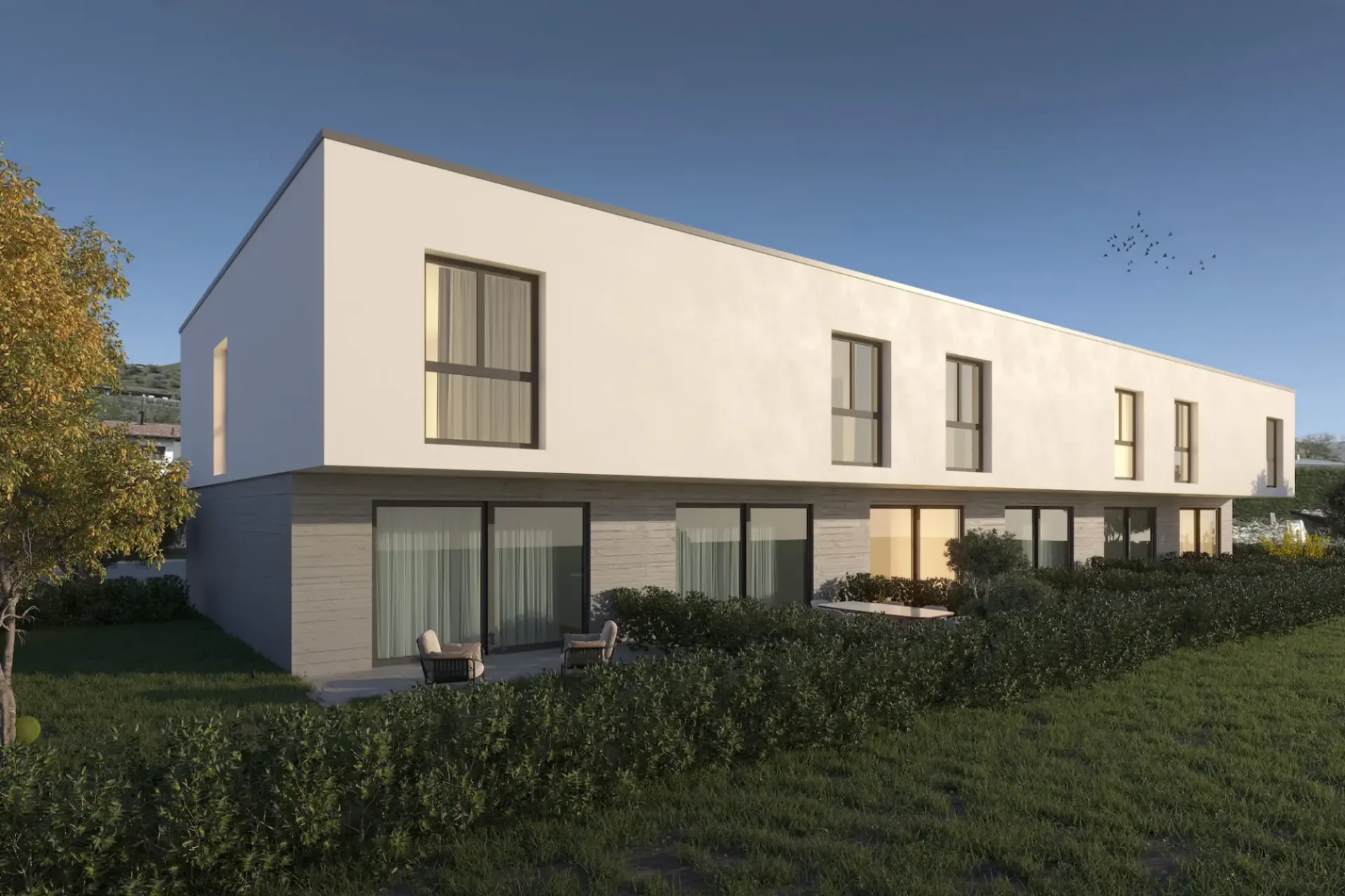 NEUE BIFAMILIENHÄUSER MIT MODERNEM DESIGN UND PRIVATGARTEN
