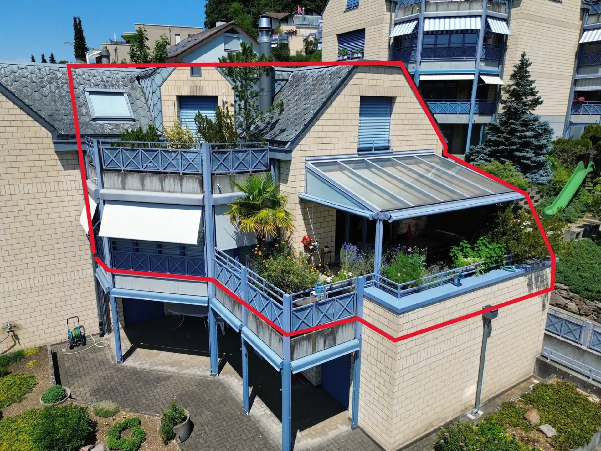 3.5-Zimmer Maisonettewohnung mit unverbaubarem Ausblick
