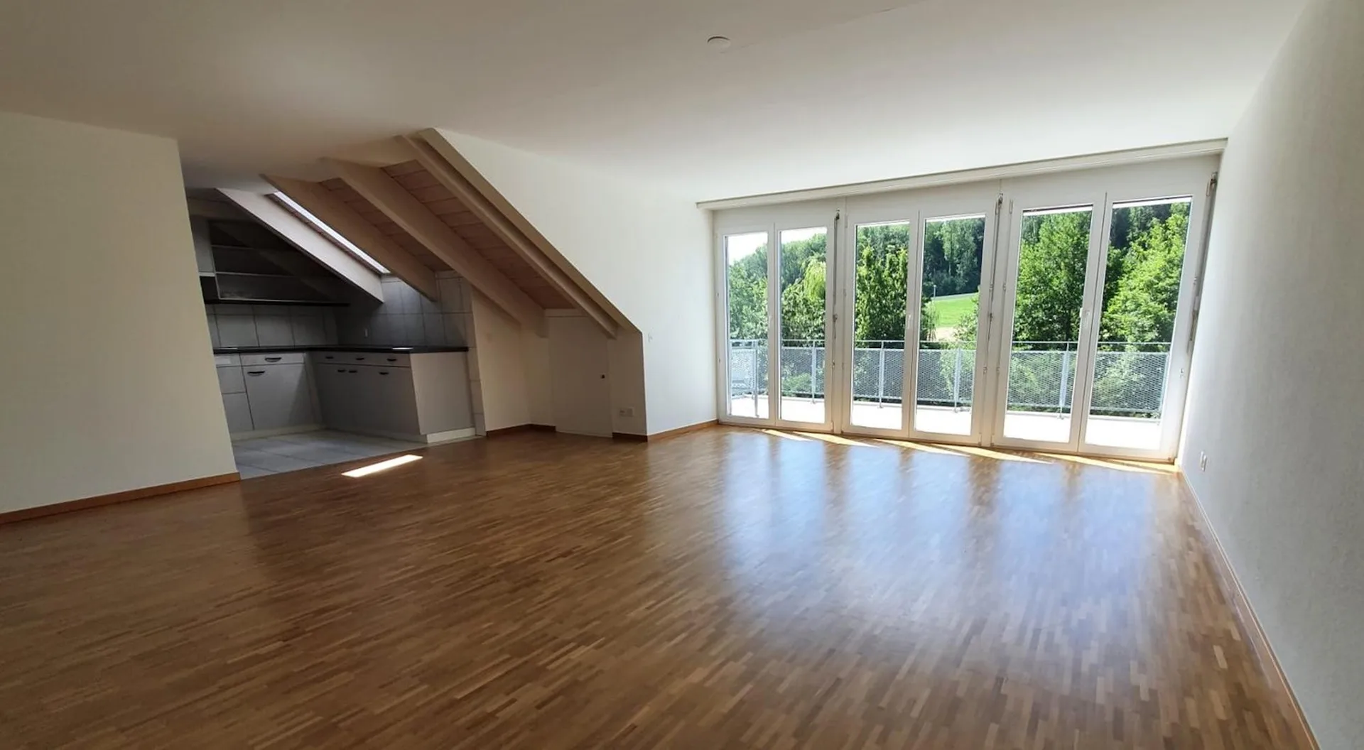 Dachwohnung mit Sicht ins Grüne