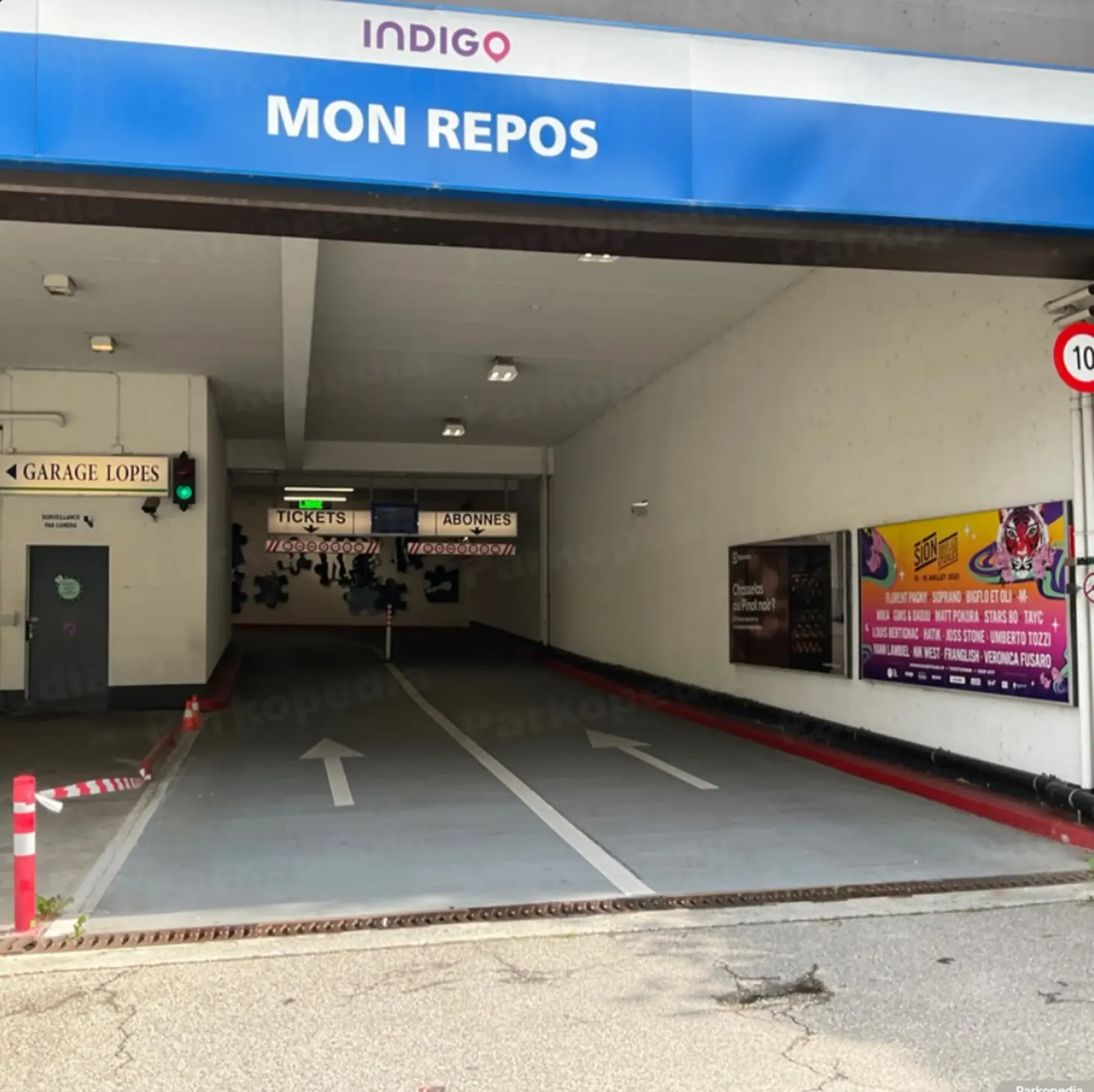 Parkplatz in Mon-Repos