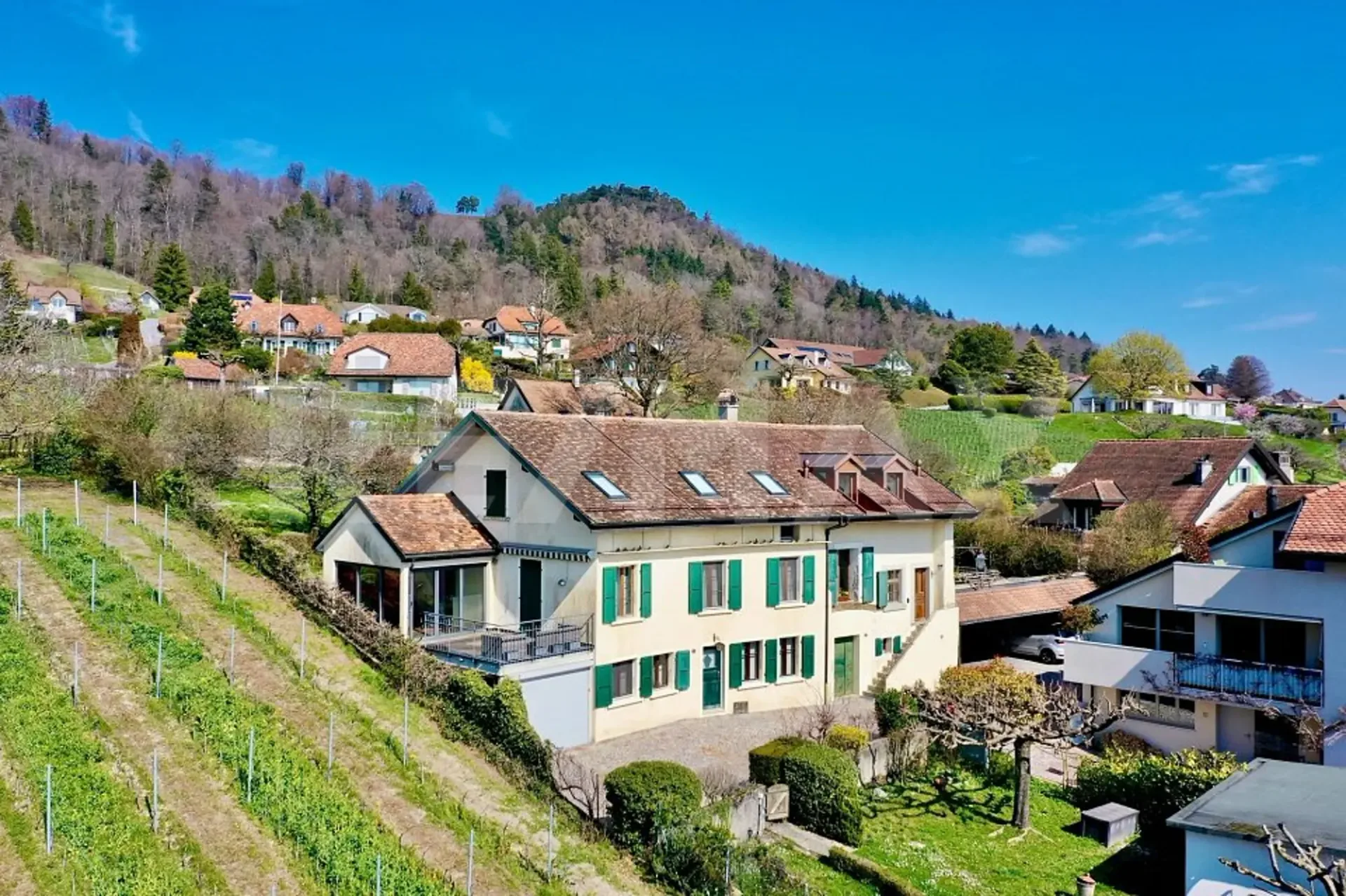 Character house between vineyards and lake, close to Nyon