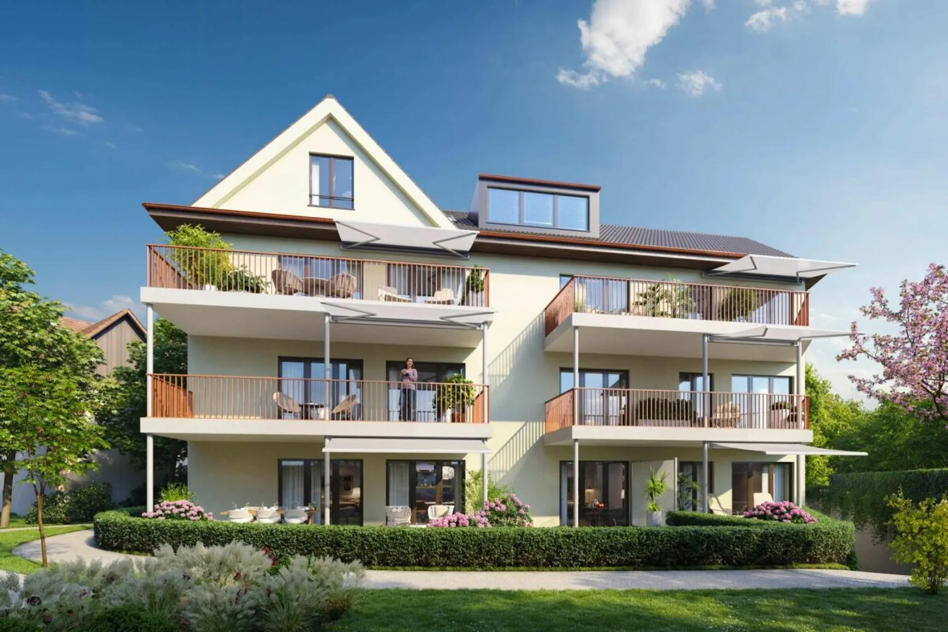 Stilvolle 3.5-Zimmer-Wohnung mit 20m² Balkon in ruhiger Lage