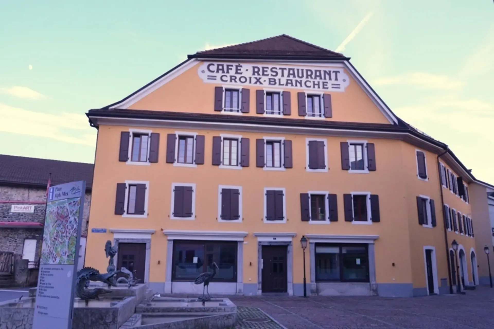 Restaurant im Zentrum von Aigle