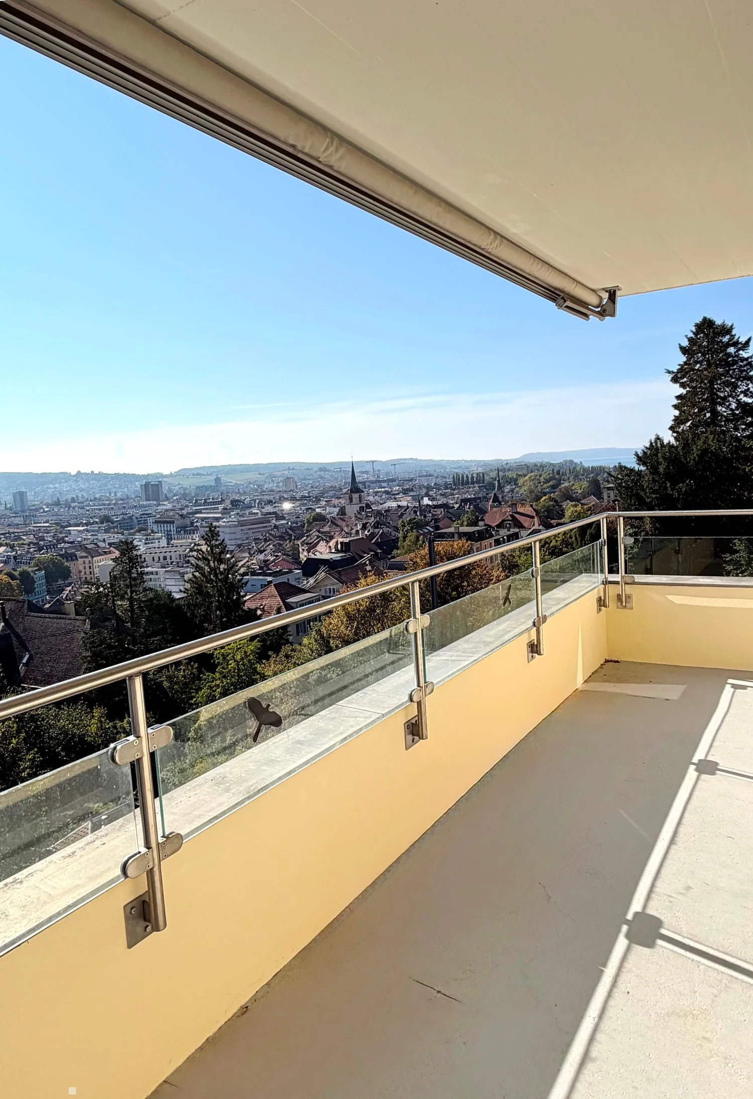 Helle 3-Zimmerwohnung mit Balkon, See- und Alpensicht in Biel