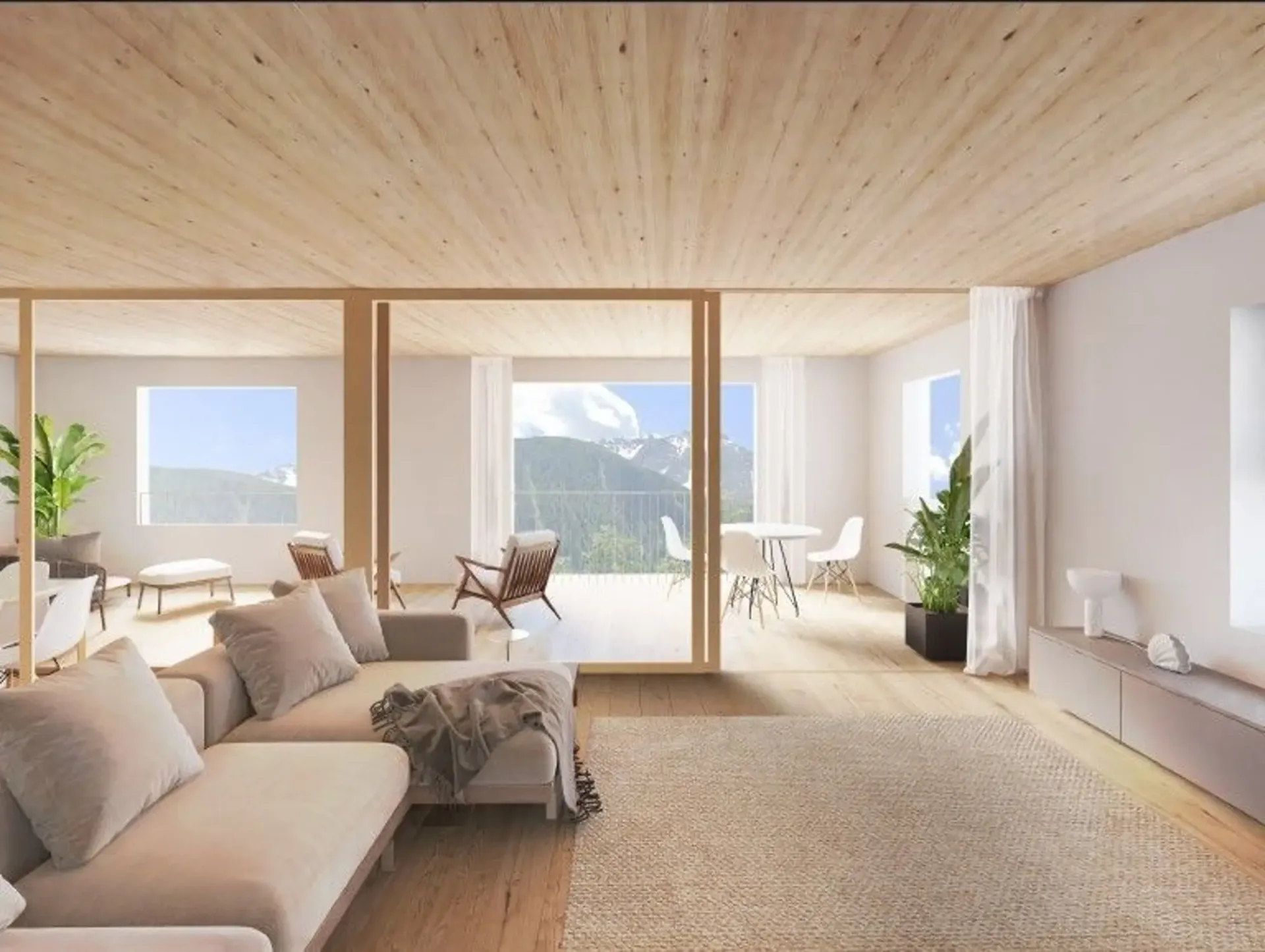 REFINED 4.5-ROOM APARTMENTS WITH PANORAMIC LOGGIAS IN ZUOZ