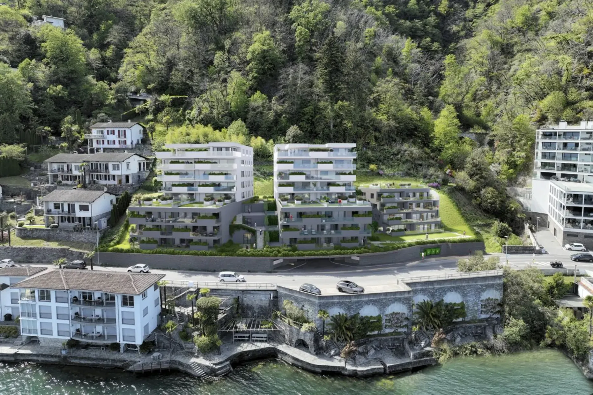 Residenz Riasco Riva, 4,5-Zimmer-Wohnungen, Seeblick, Brissago