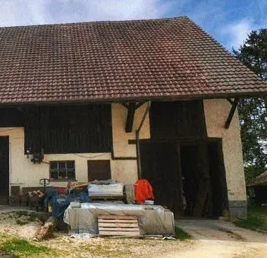 Residential and agricultural building with bee house