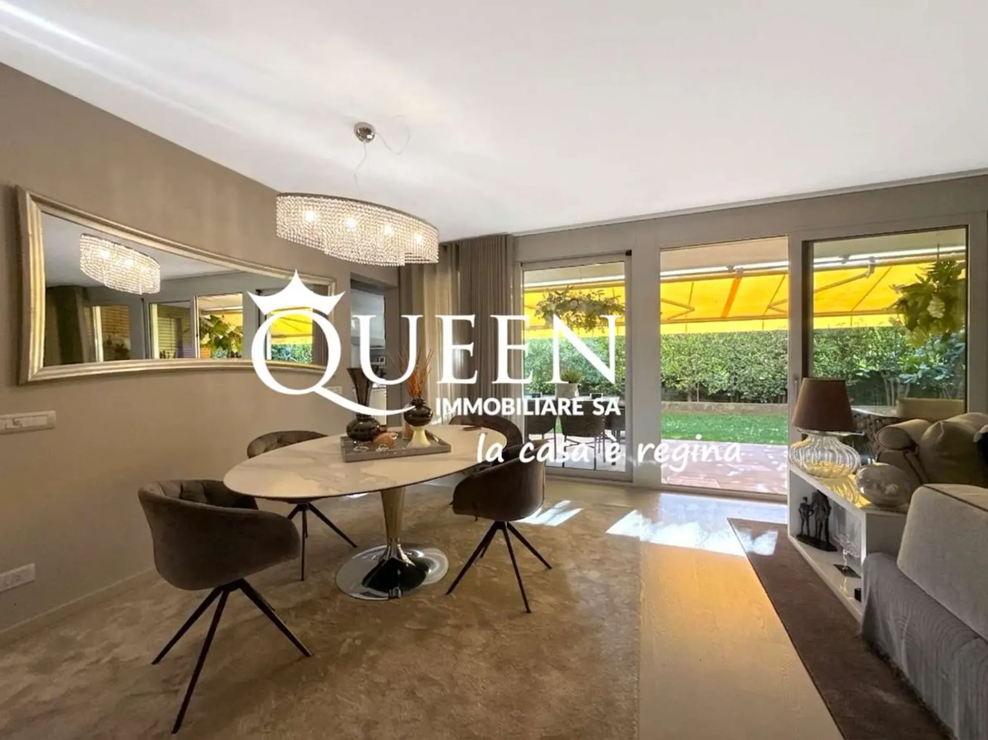 Lugano-Viganello: elegant apartment 5.5 rooms with terrace and garden