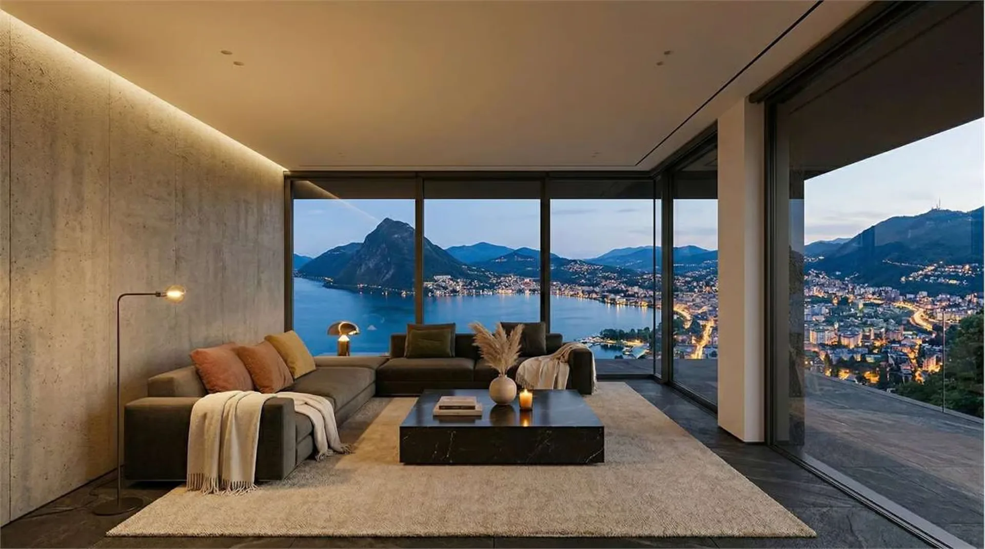 Massagno - Einfamilienhaus mit Pool und Seeblick