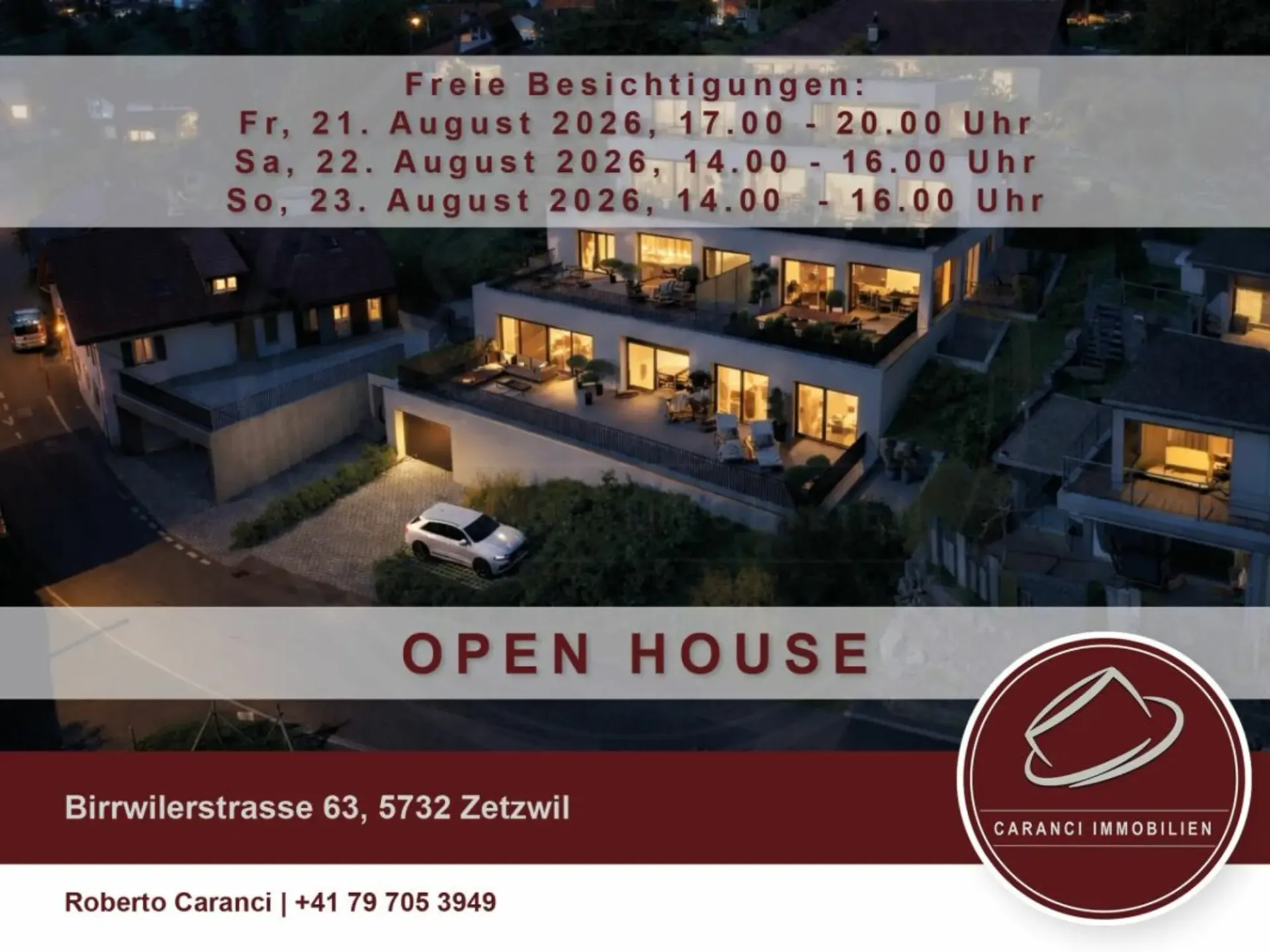 Freie Besichtigung: Erstbezug: Neue 4½-Zimmer-Terrassenwohnung zu verkaufen
