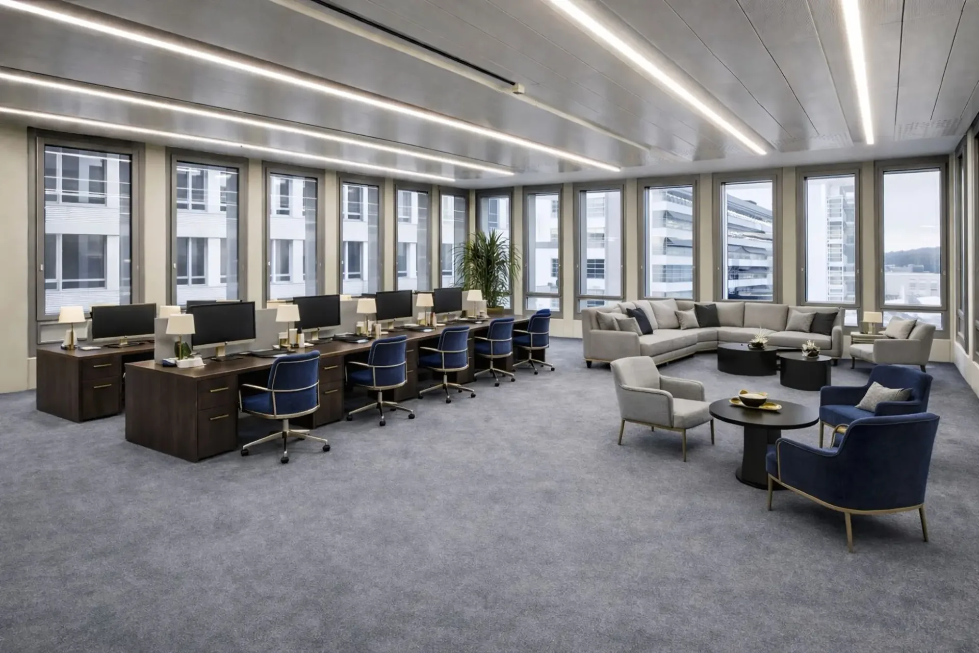 Doppeltes Eckbüro mit sehr viel Tageslicht – 2× knapp 80 m²!