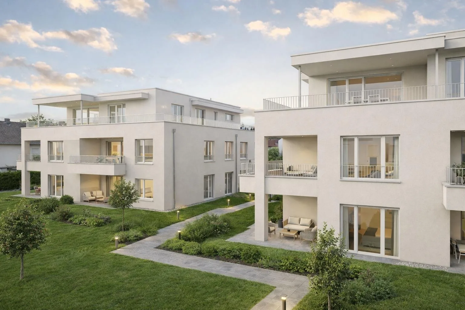 Riservato - Appartamento moderno 4.5 locali con balcone a Oberbüren (B4)