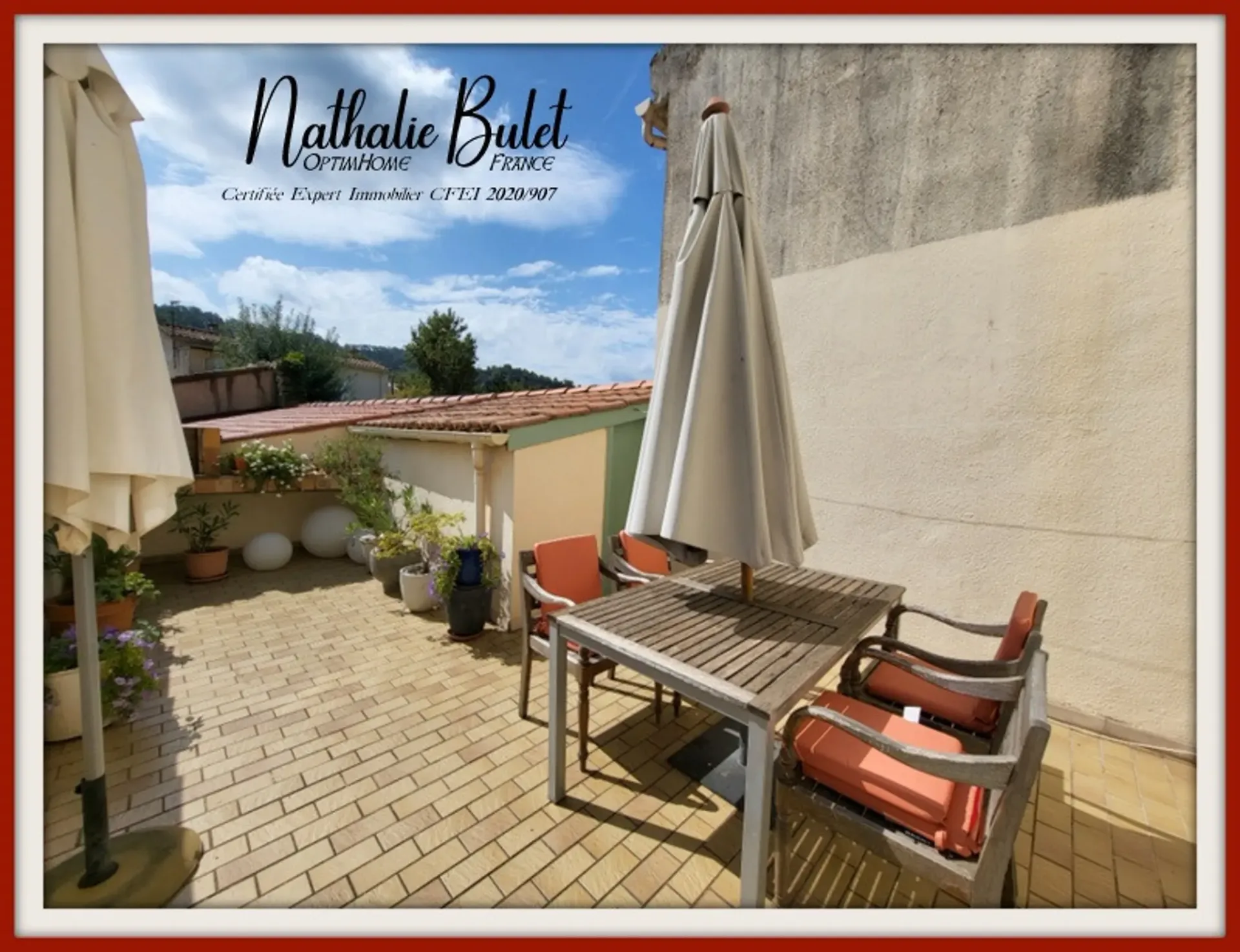 Appartement T3 mit Terrasse in Saint-Chinian - Stadtzentrum, Südfrankreich
