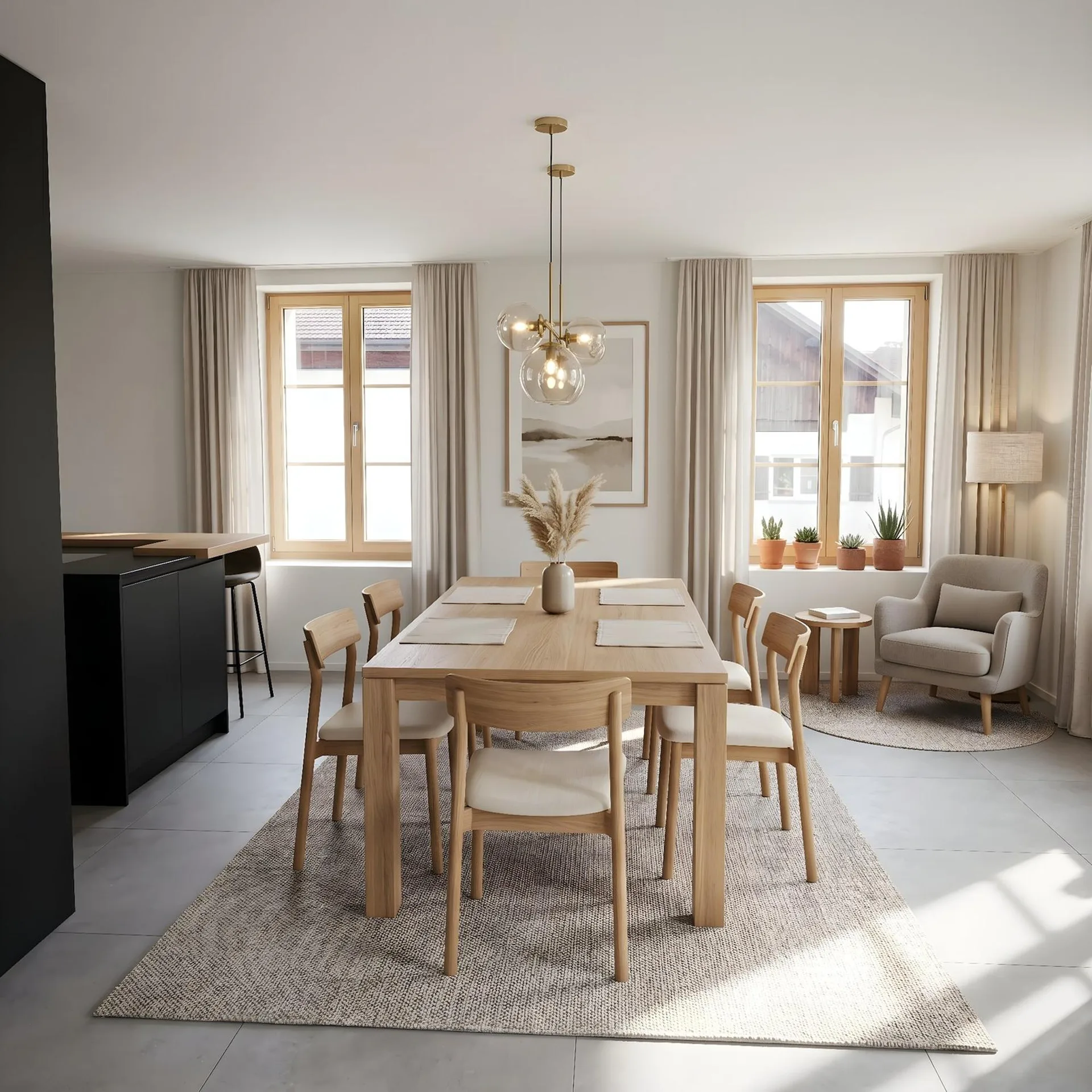 Charmante 3.5-Zimmer-Wohnung mit Garten in Hofstetten-Flüh