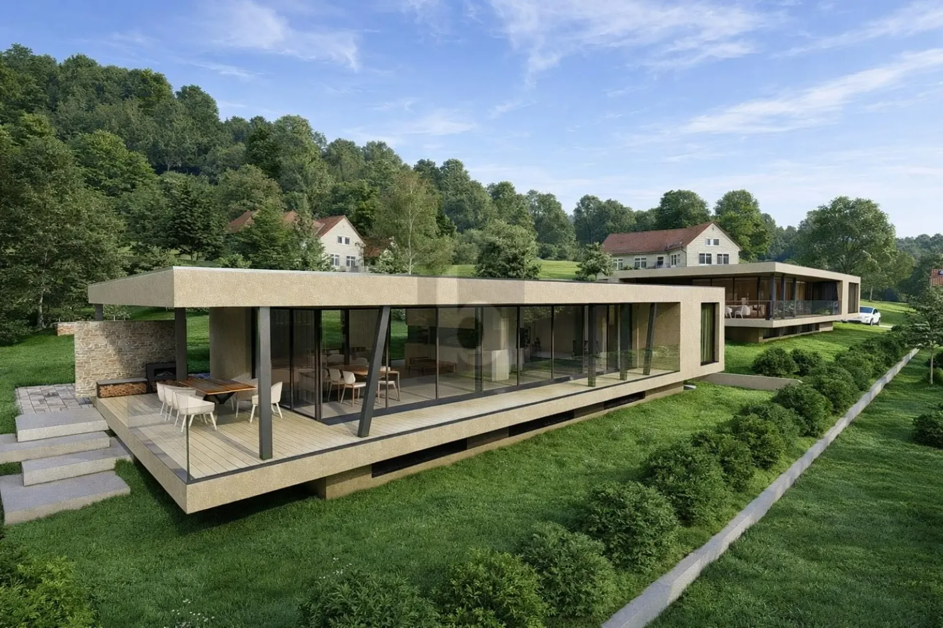 MIT ATRIUM, SÜDHANGLAGE UND FLEXIBLEM GRUNDRISS