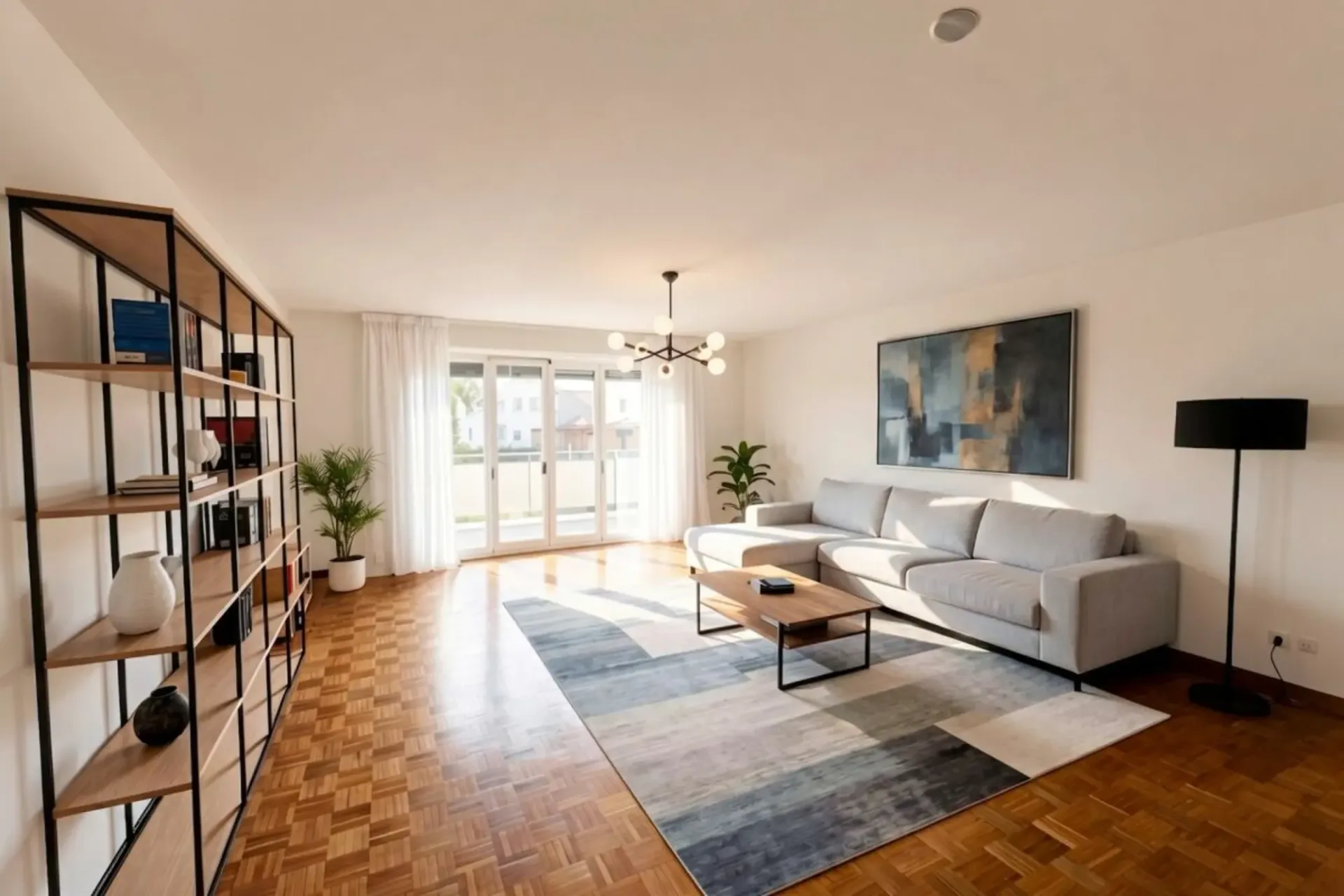 Schönes Durchgangsappartement mit 4,5 Zimmern - Mit großem Balkon in Farvagny-le-Grand