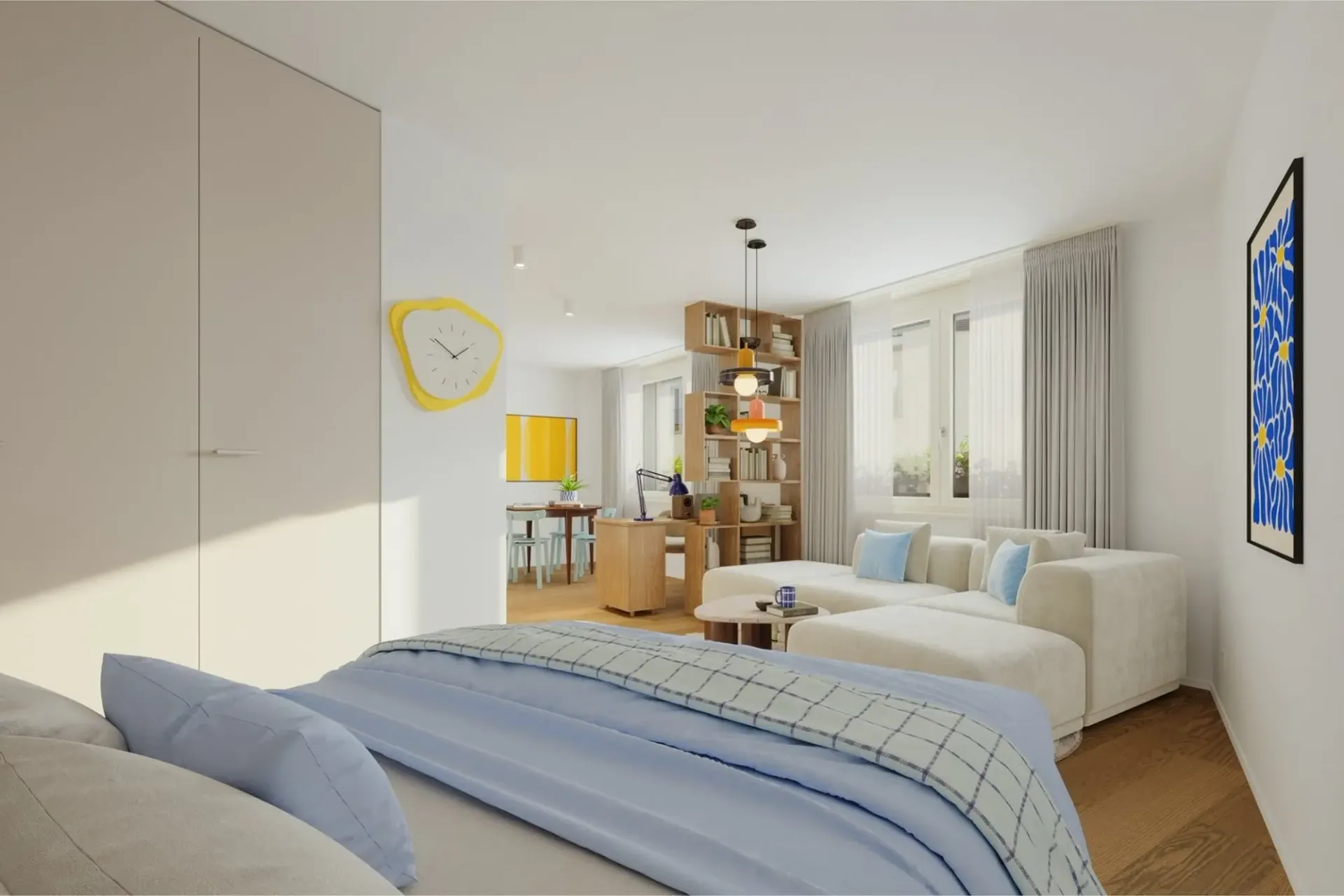 New 1.5-room apartment on the 6th floor - Fribourg