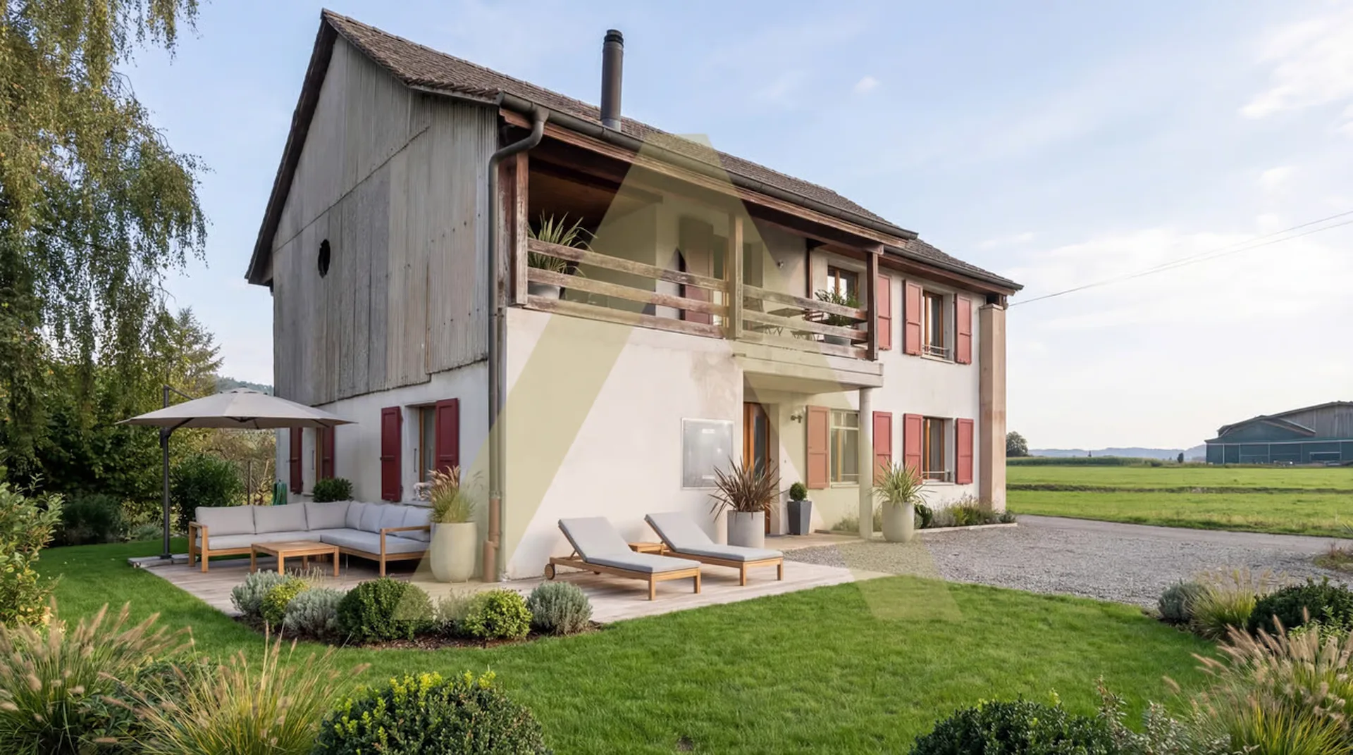 Appartement de 3,5 pièces avec terrasse et jardin à Sédeilles