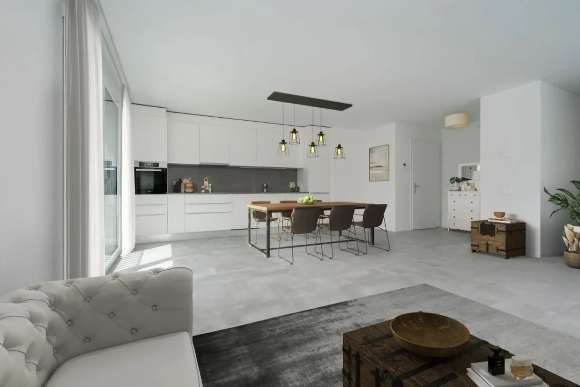 Geräumige und moderne 3.5-Zimmer-Wohnung, umgeben von Grün