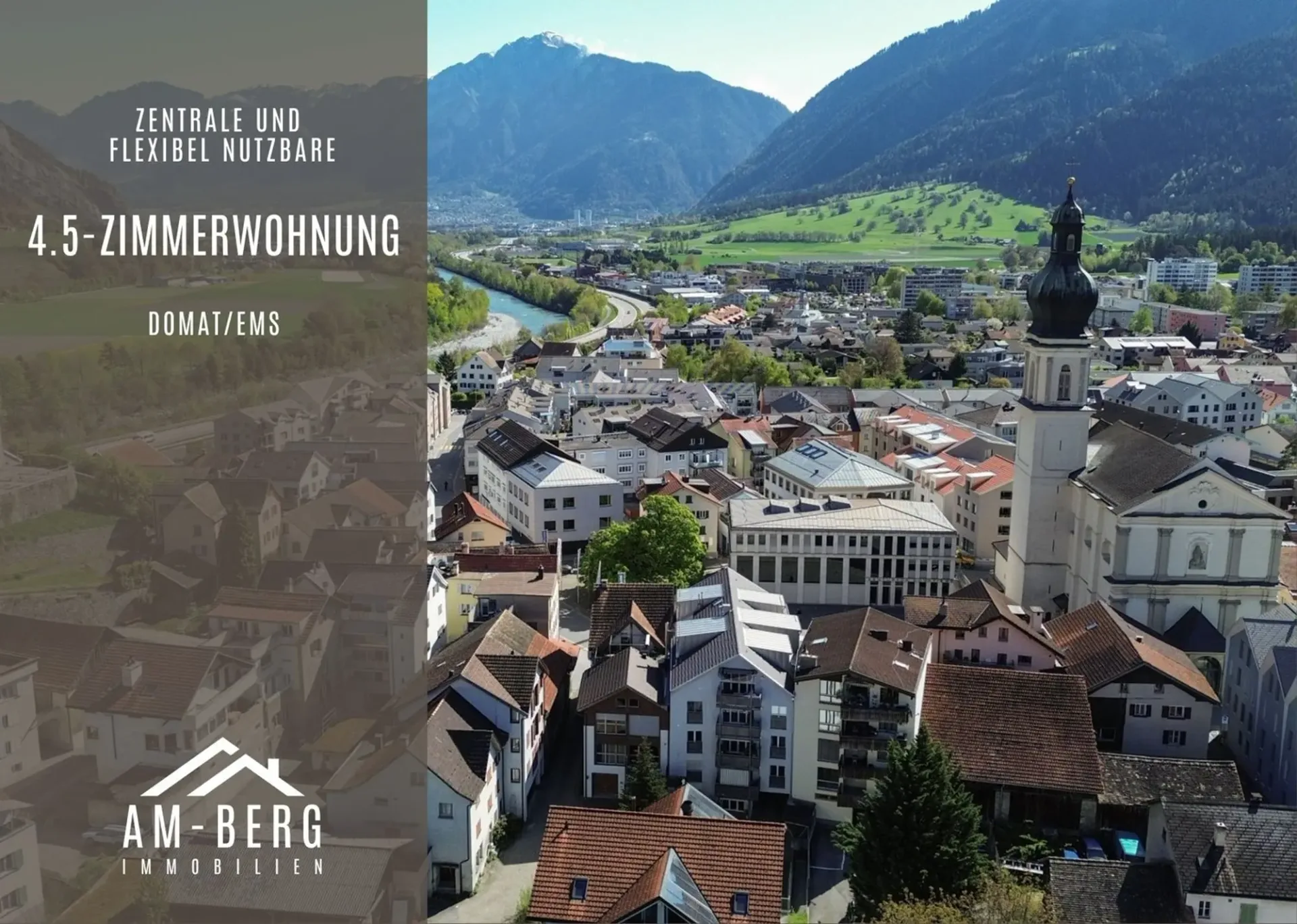 zentrale und flexibel nutzbare 4.5-Zimmer-Wohnung in Domat/Ems