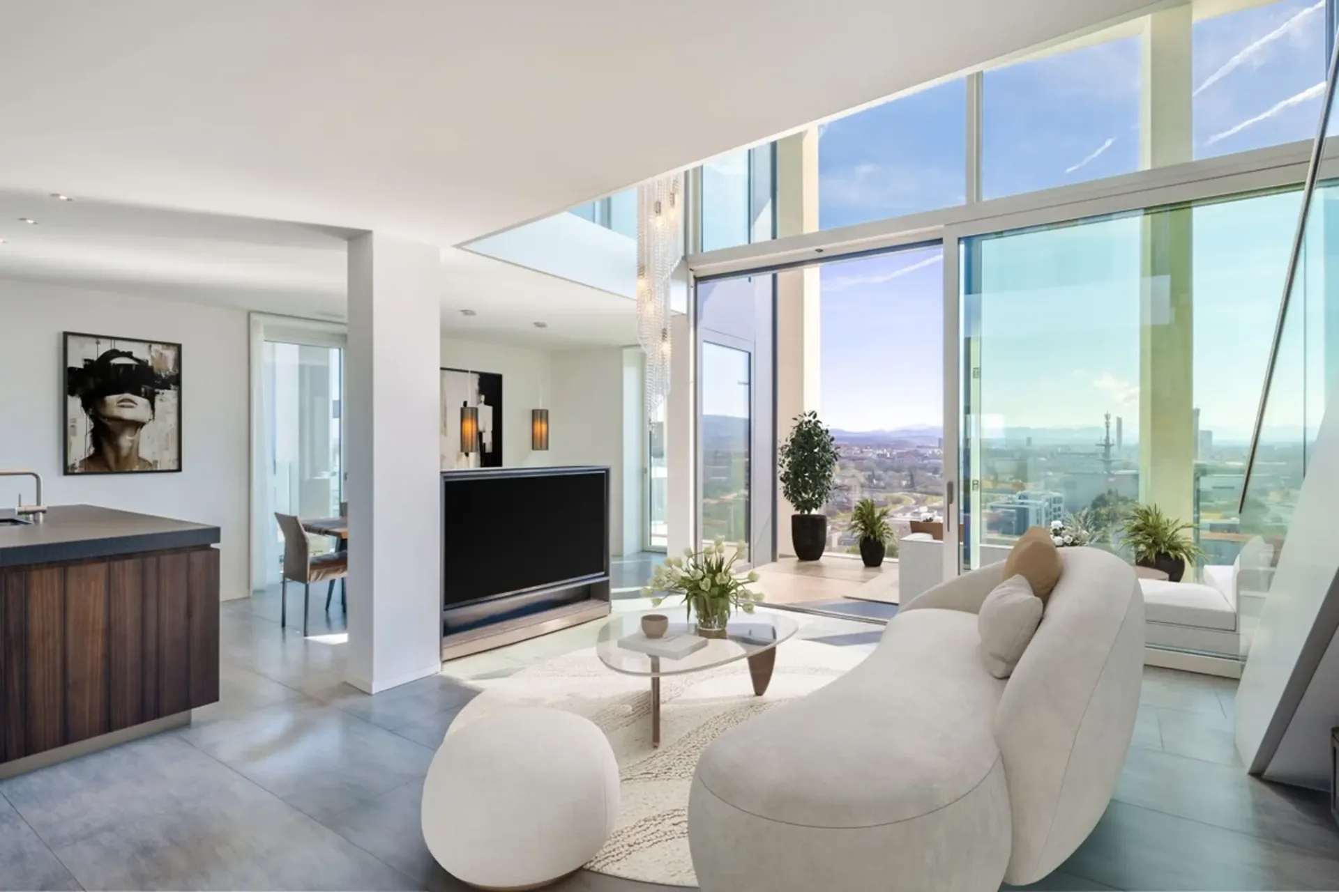 Zürich: Exklusives Duplex-Penthouse mit Panoramasicht
