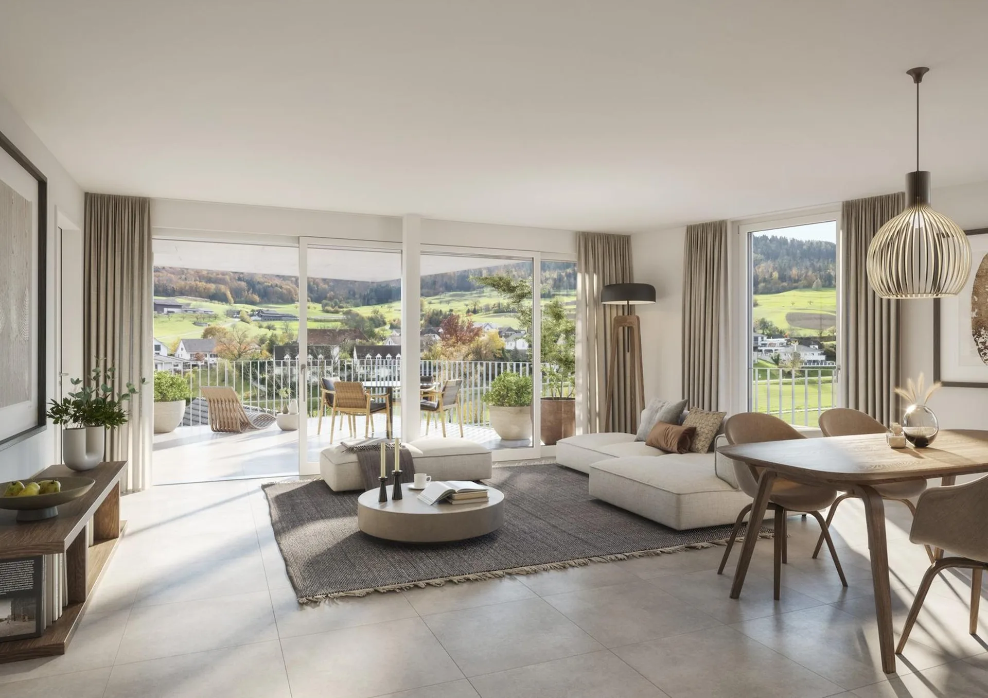 WOHNEN MIT WEITBLICK: Neubau 3.5-Zimmer-Wohnung in Wegenstetten