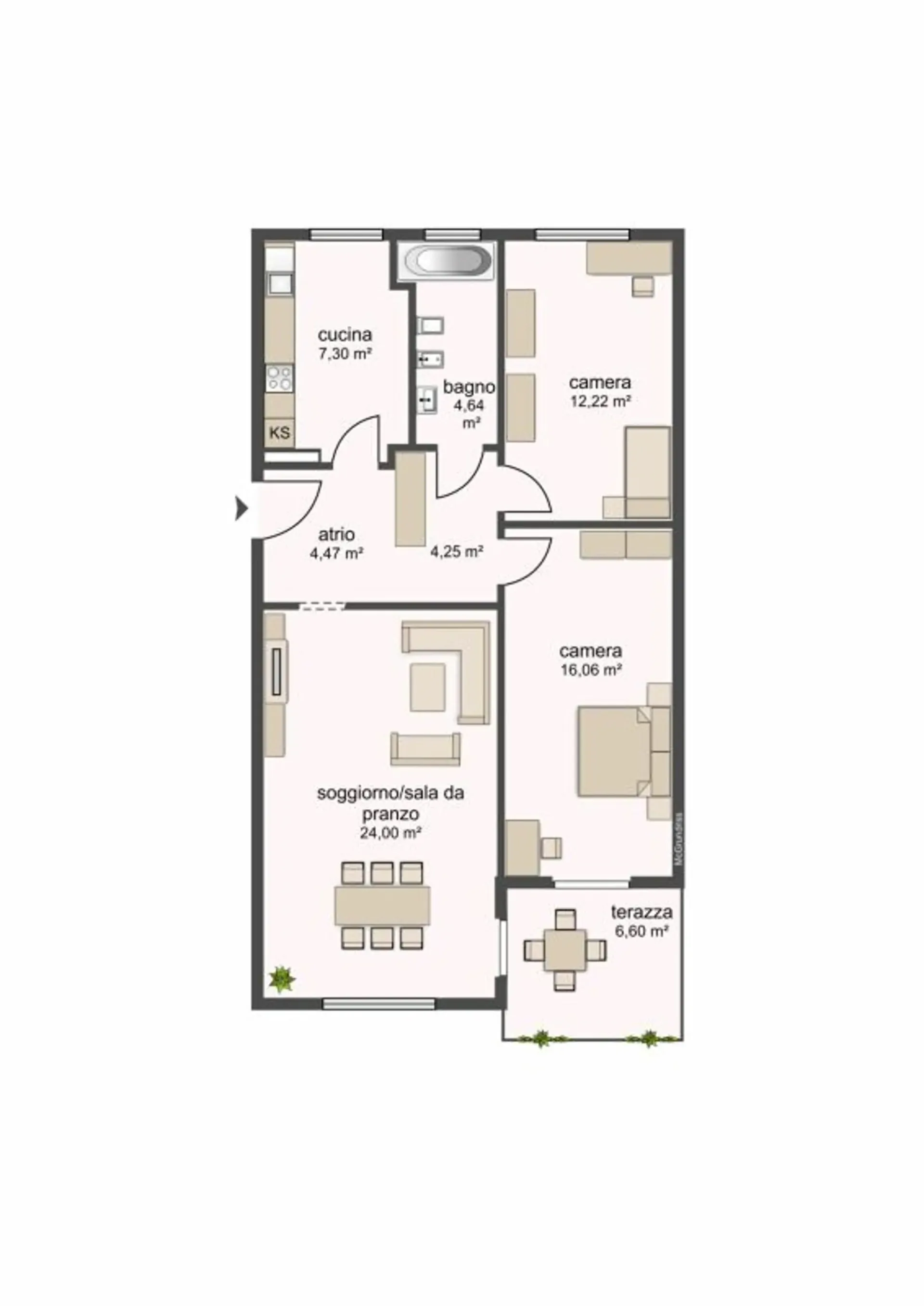 8700, Biasca, Via San Gottardo 40, Apartment 4006