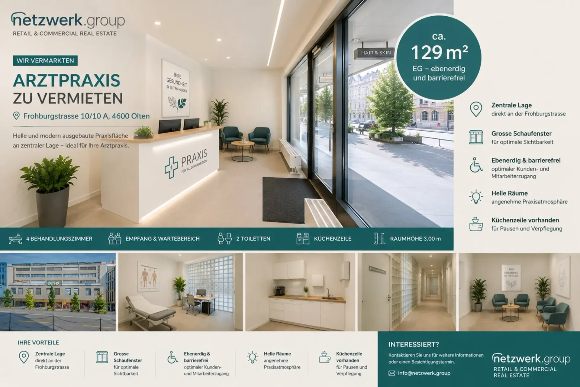 Moderne Ladenfläche ca. 115 m² an bester Lage in Olten